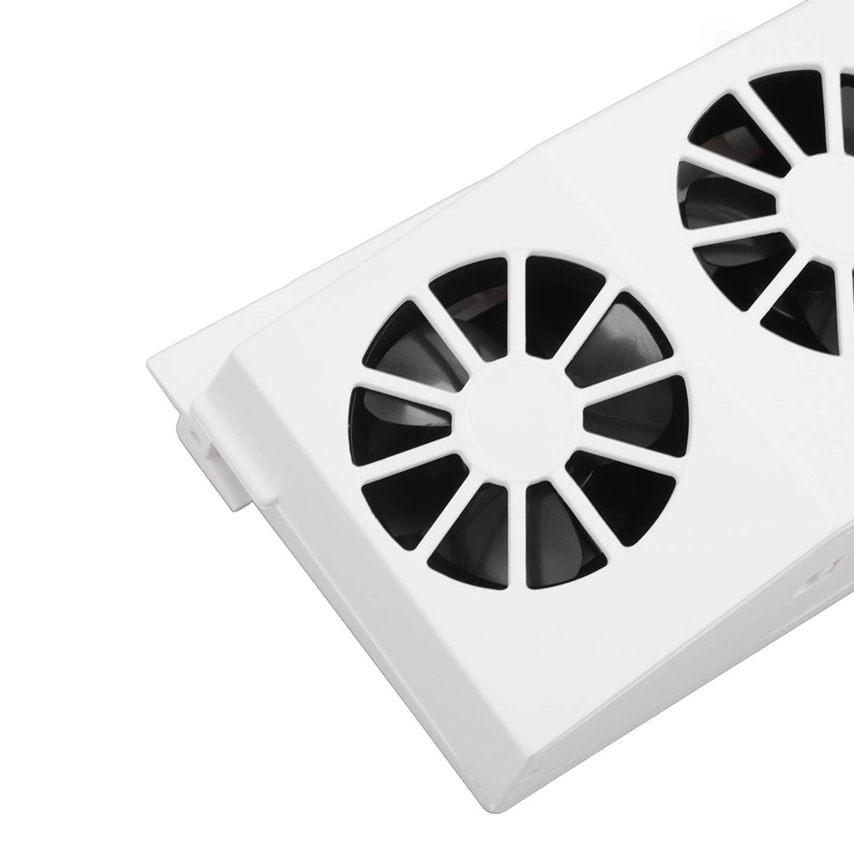 Solar Powered Car Cooler Large Wide Angle 3 Fans Deodorant Energy Saving Car Exhaust Ventilation Fan White