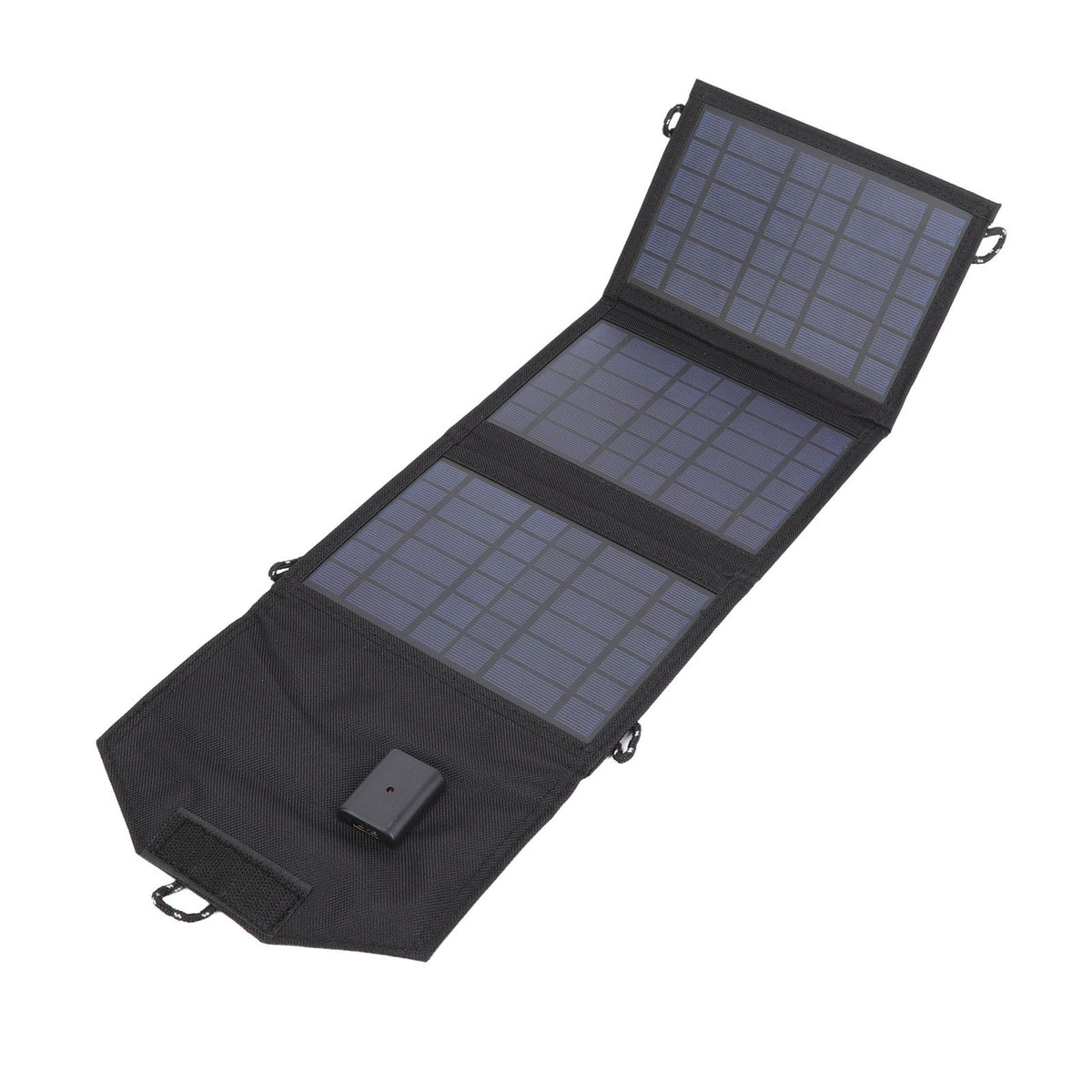 Solar Charger Portable Foldable Polysilicon Solar Power Bank with Hooks for Camping 10.5W 5V