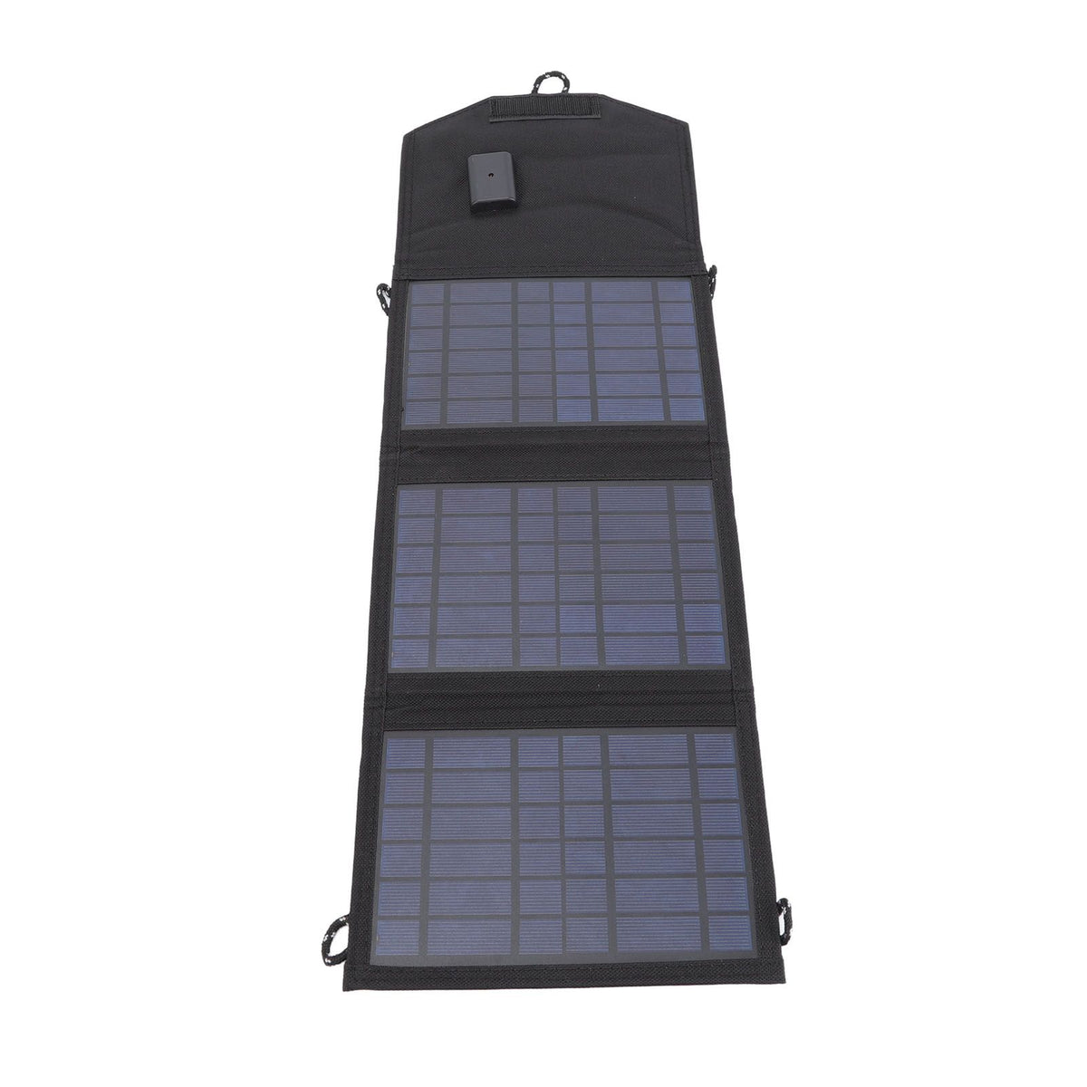 Solar Charger Portable Foldable Polysilicon Solar Power Bank with Hooks for Camping 10.5W 5V