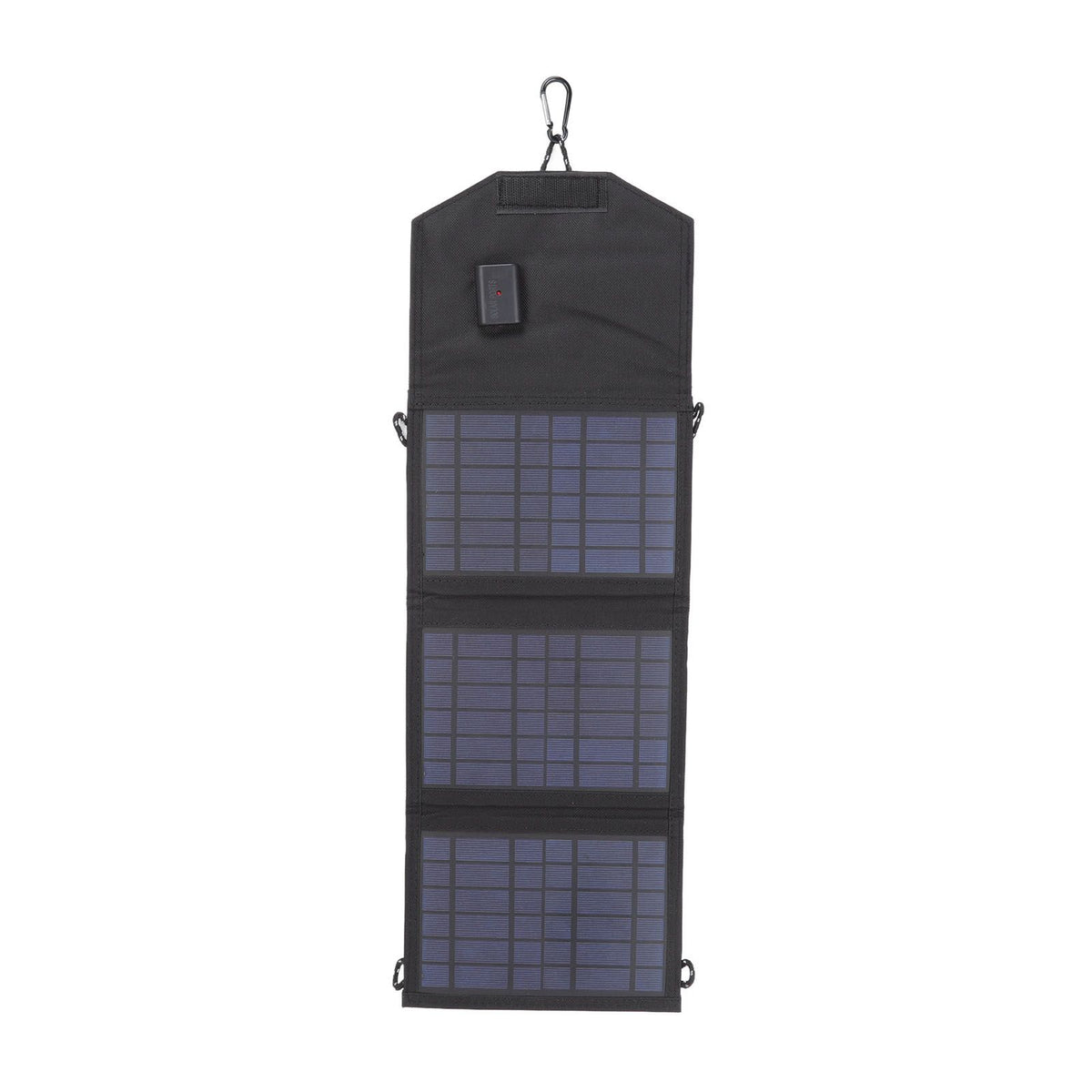 Solar Charger Portable Foldable Polysilicon Solar Power Bank with Hooks for Camping 10.5W 5V