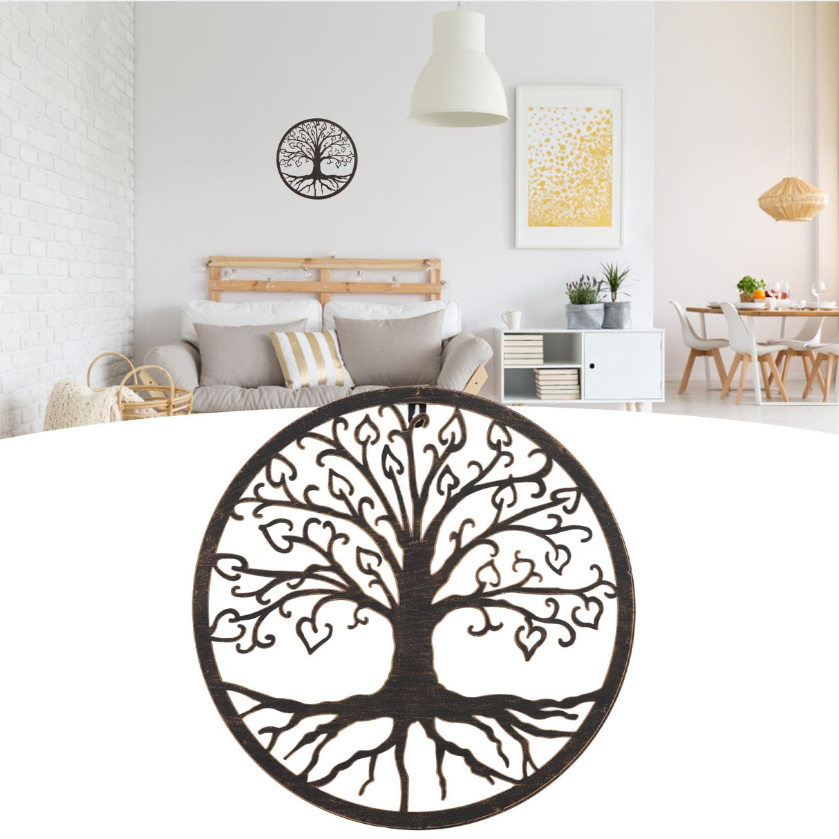 Metal Wall Art Tree Tree Shape Modern Minimalist Iron Tree Art Wall Decor Tree Wall Decor for Living Room Office Love Tree