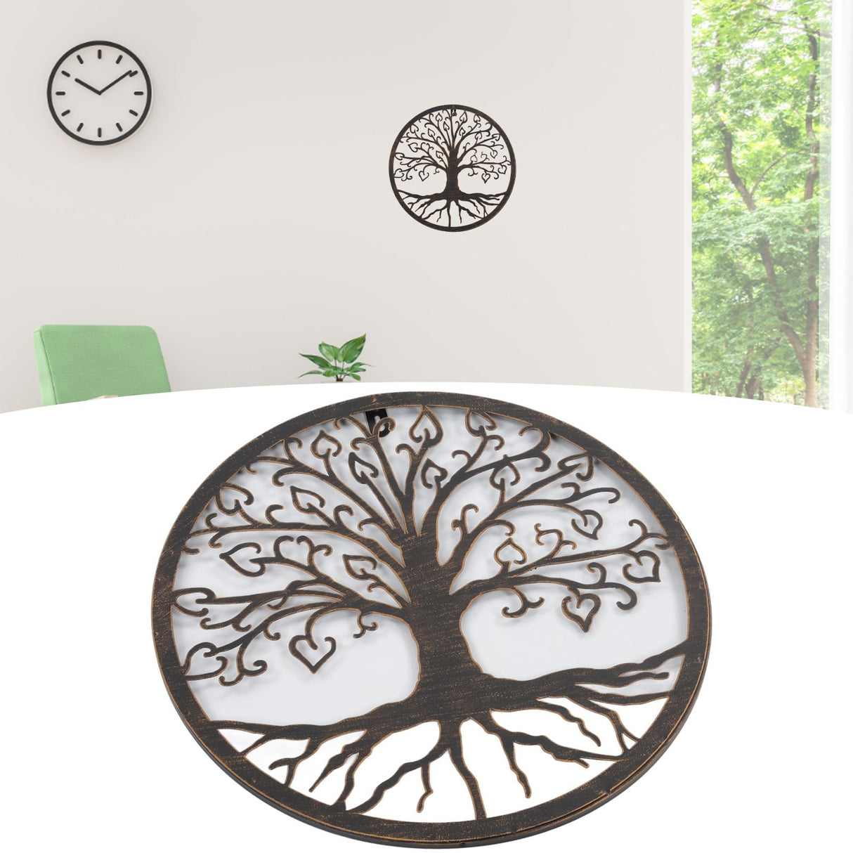 Metal Wall Art Tree Tree Shape Modern Minimalist Iron Tree Art Wall Decor Tree Wall Decor for Living Room Office Love Tree