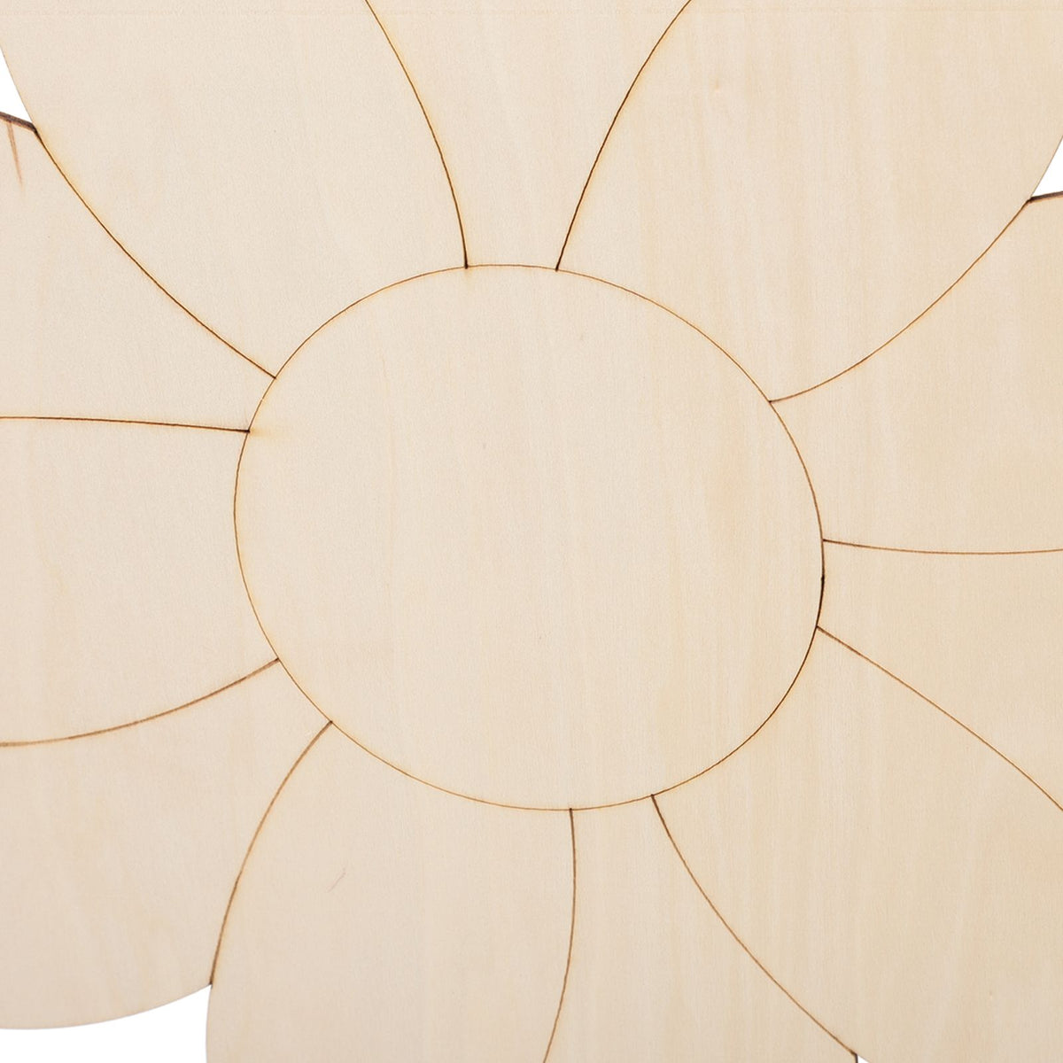 2pcs Wooden Flower Cutouts DIY Lotus Shape Unfinished Wooden Cutouts Home Garden Wood Chip Decor Pendant with 2 Hemp Rope