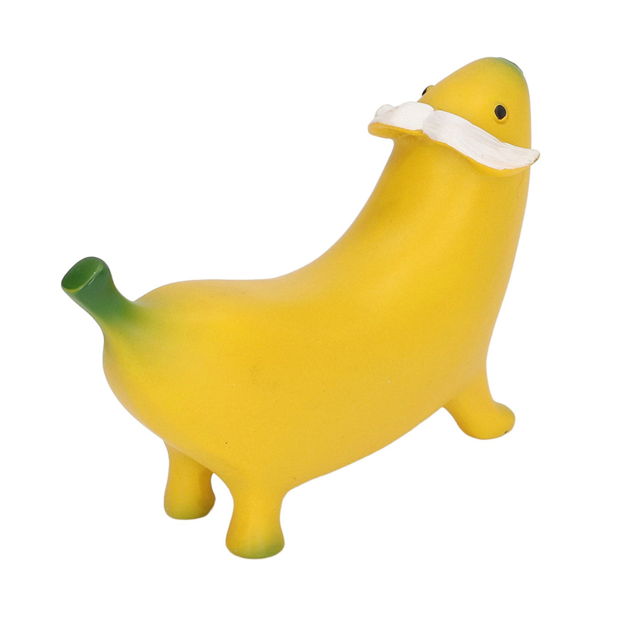 Banana Dog Sculpture Resin Funny Lovely Lightweight Banana Dog Art Decoration for Home Desktop S 8x6cm/3.1x2.4in