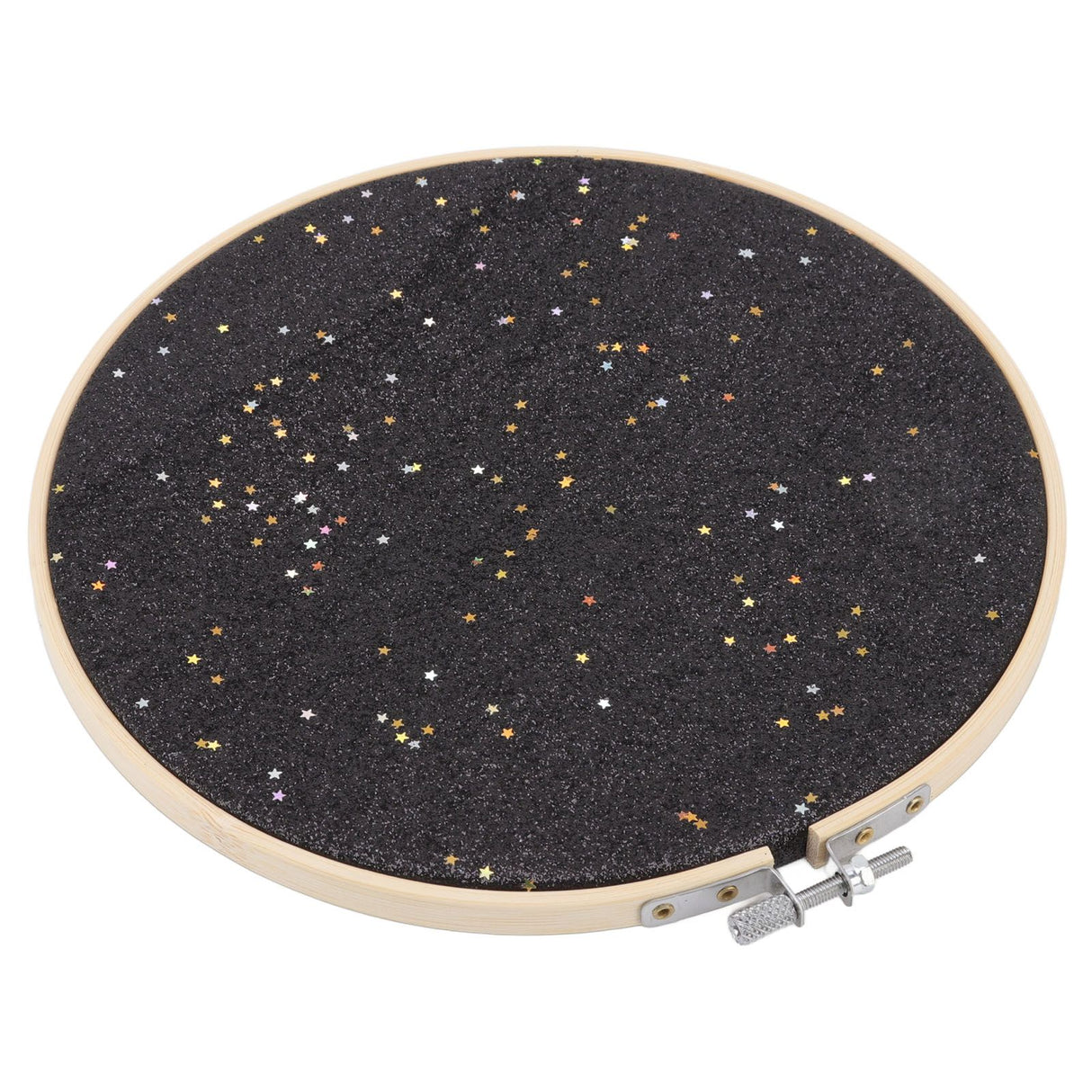 Brooch Display Black Bamboo Faux Leather 22cm Diameter Space Saving Decorative Practical Jewelry Storage Display