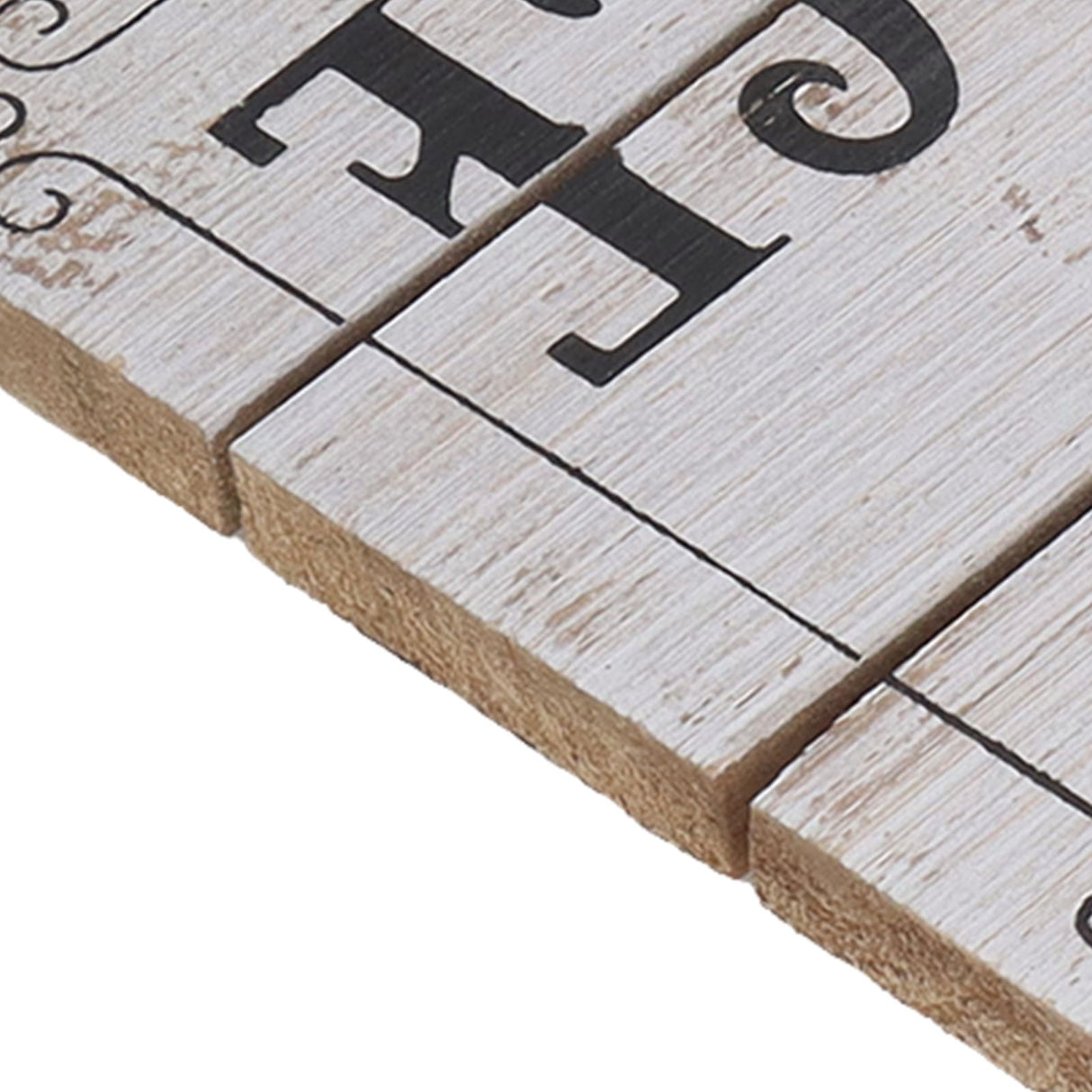 Decorative Wooden Sign Novel Waterproof Table Sign Hanging Decoration with Happy Place for Courtyard