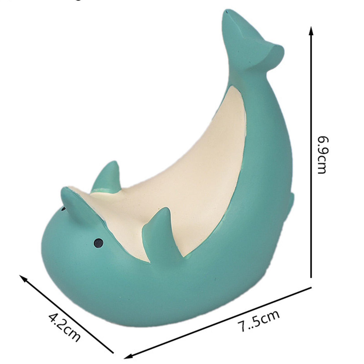 Resin Tablet Desktop Stand Cute Comfortable Portable Desktop Cell Phone Stand Holder for Watching Dramas Dolphin