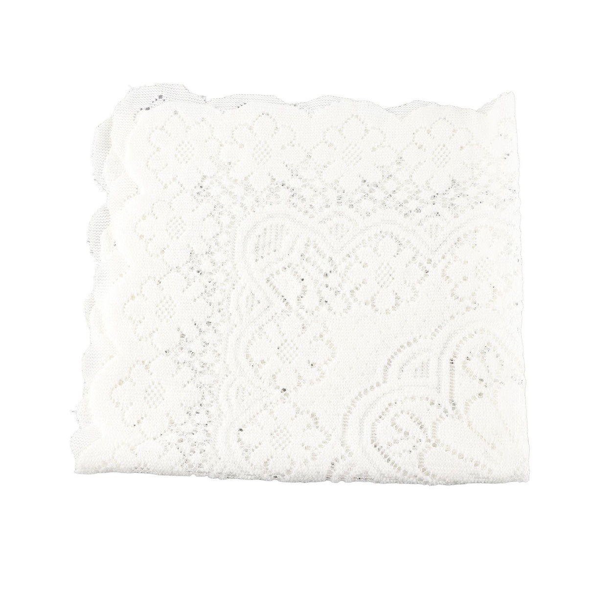Lace Tablecloth Hollow Pattern Soft Comfortable Simple Lace Decorative Background Cloth for Home Cafe White Lace 60x60cm