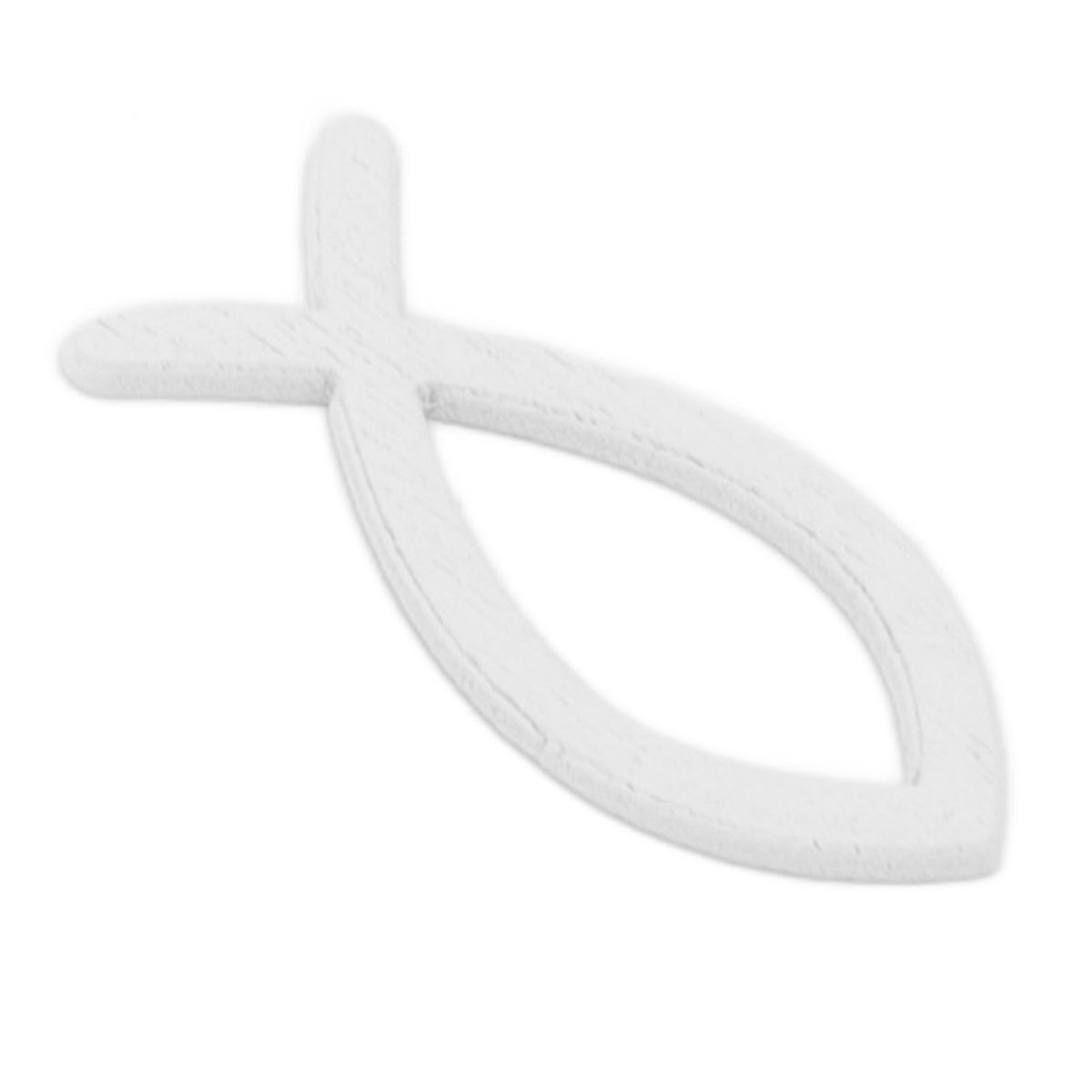 2 Packs Wooden Fish Decoration Good Decoration White Silver Fish Confetti for Christening Decoration Communion