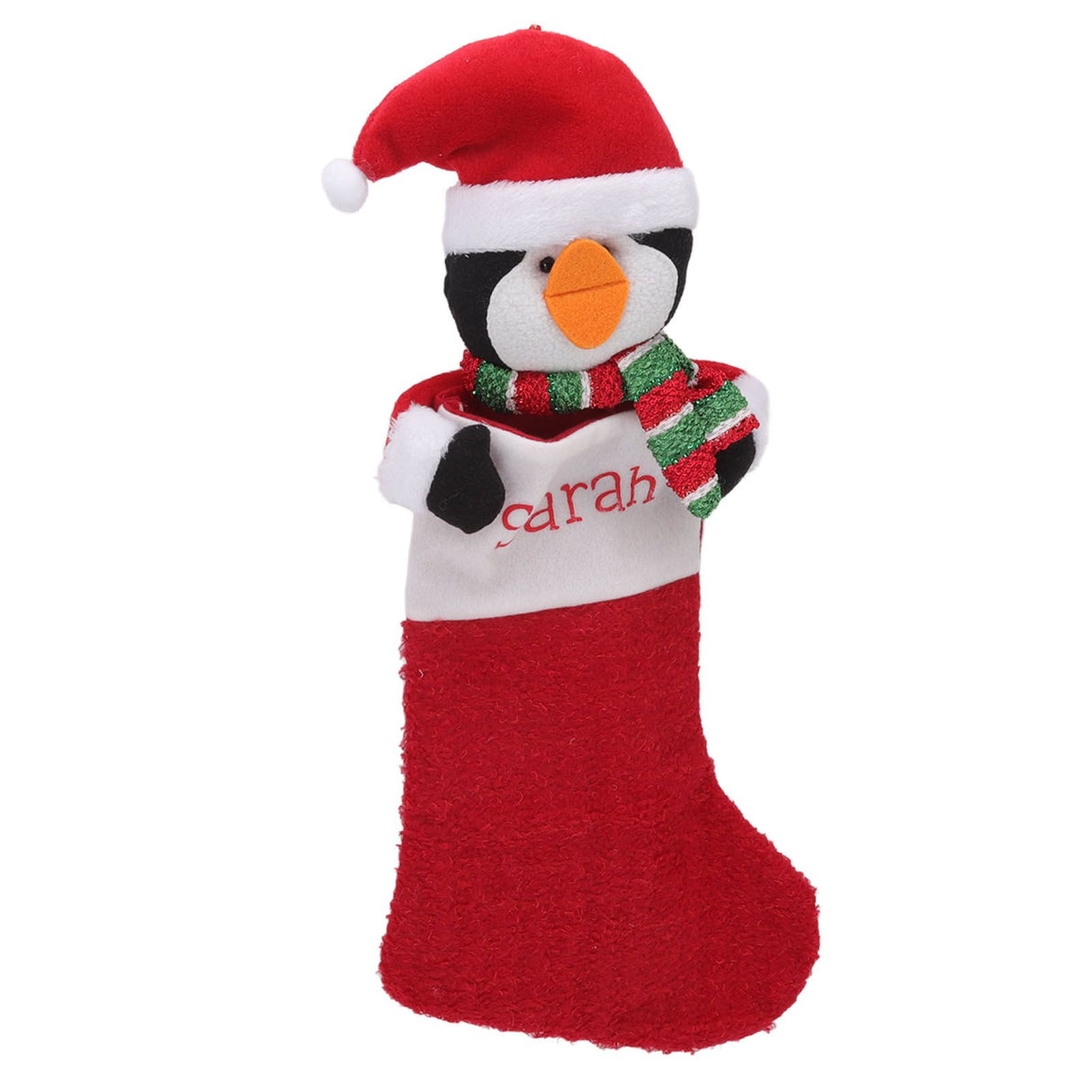 Christmas Stocking Gift Bag Xmas Tree Bedside Hanging Pendant Holiday Ornament for Home Restaurant Hotel Penguin Type