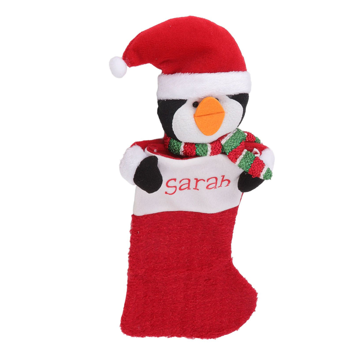 Christmas Stocking Gift Bag Xmas Tree Bedside Hanging Pendant Holiday Ornament for Home Restaurant Hotel Penguin Type