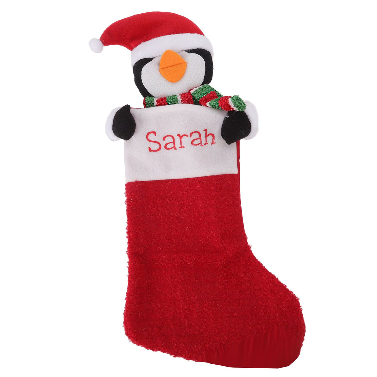 Christmas Stocking Gift Bag Xmas Tree Bedside Hanging Pendant Holiday Ornament for Home Restaurant Hotel Penguin Type