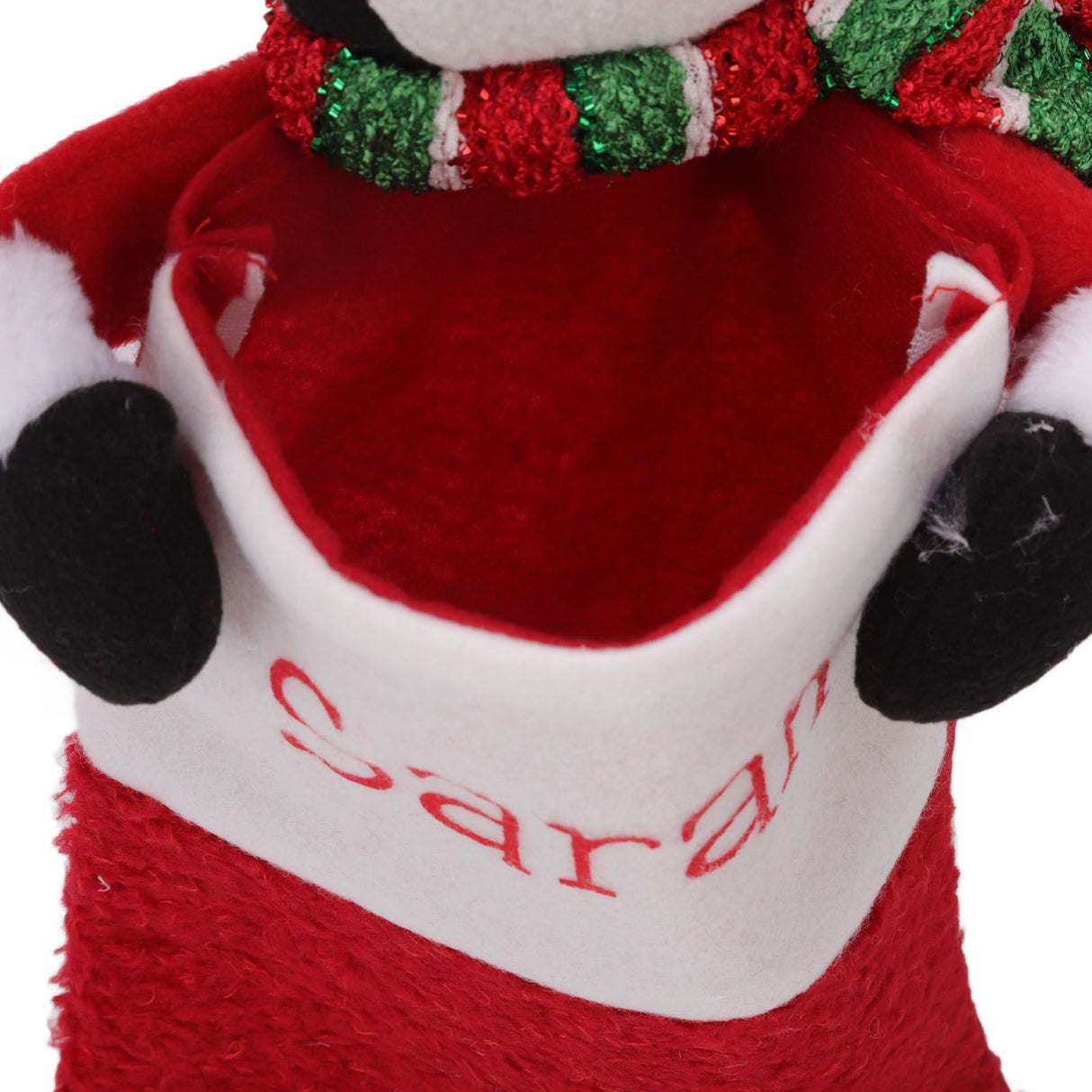 Christmas Stocking Gift Bag Xmas Tree Bedside Hanging Pendant Holiday Ornament for Home Restaurant Hotel Penguin Type