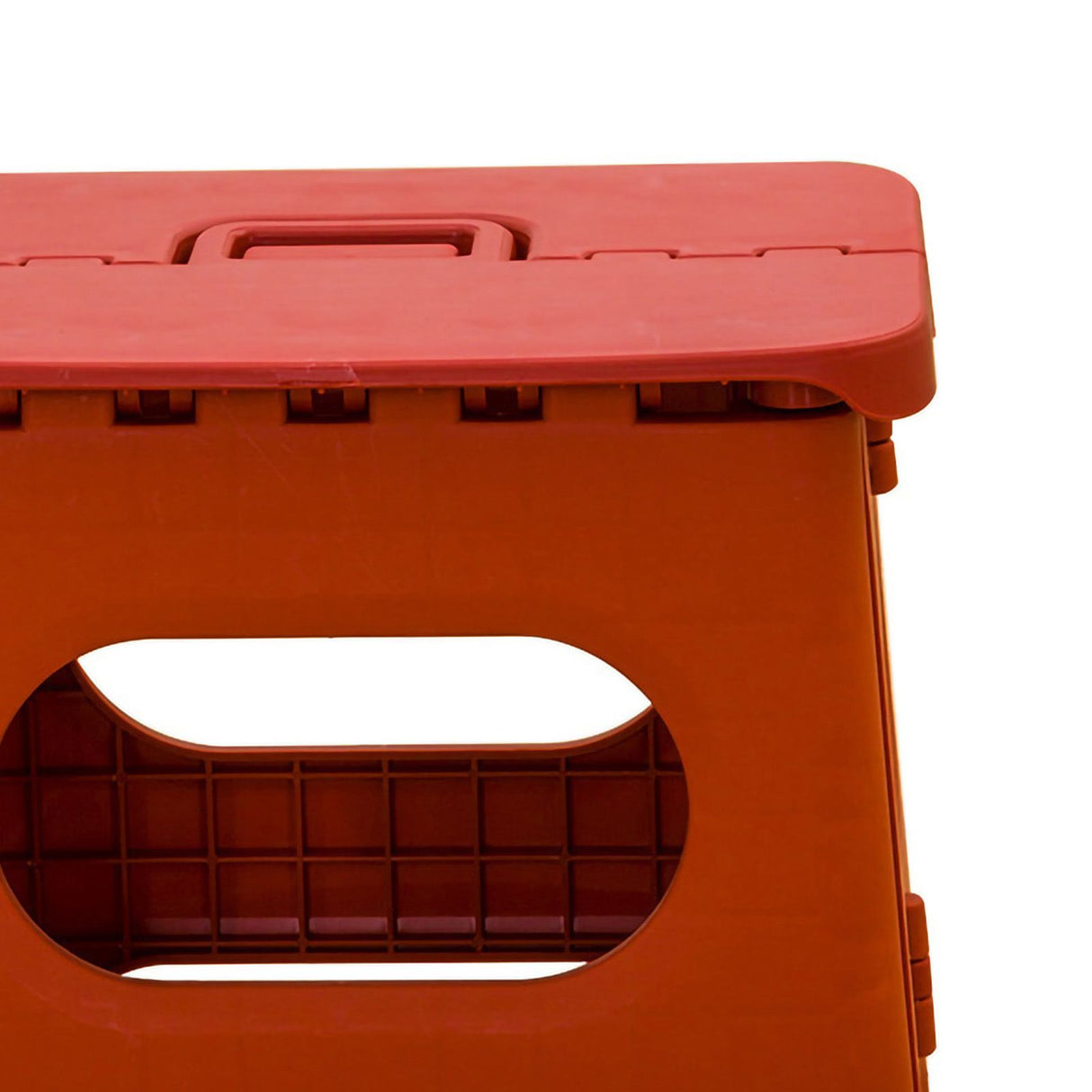 Folding Step Stool Portable Strong Space Saving Plastic Footstool for Adults and Kids Vintage Red