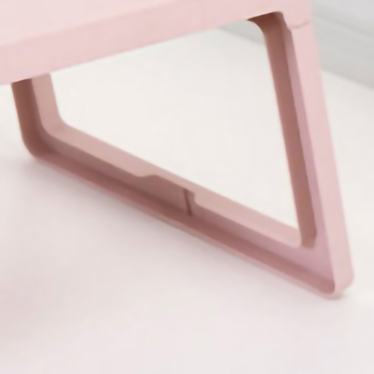 Laptop Bed Desk PP Folding Simple Downward Grooved Design Lap Desk Bed Table with Charging Hole for Bedroom Dorm Pink 68x35.8x27.5cm