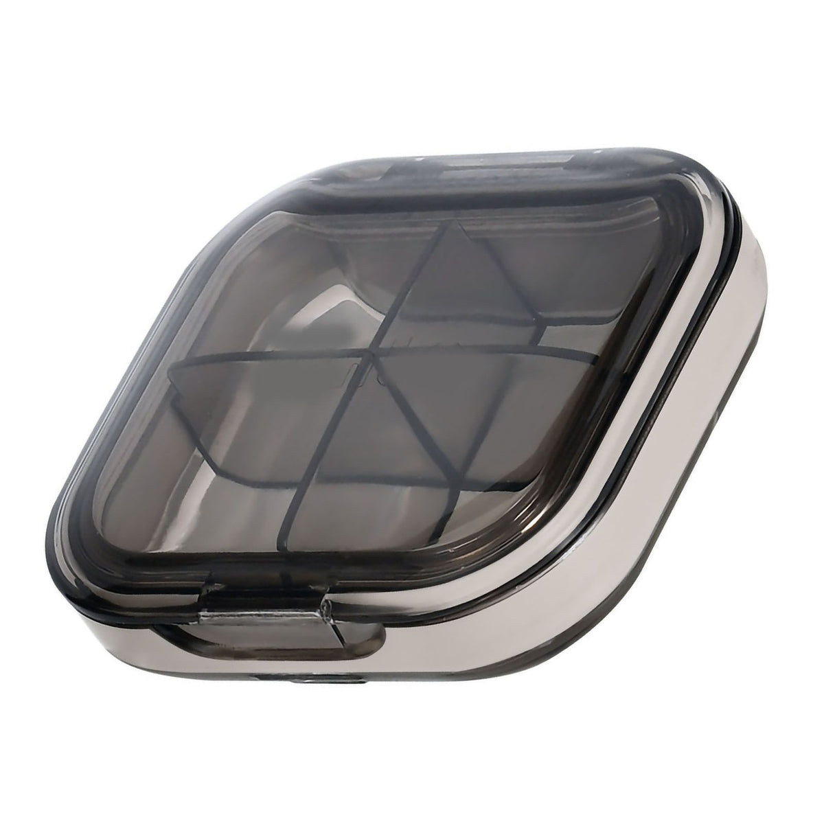 Portable Mini Pill Case Travel Dispensing Pill Organizer Household Food Grade Sealed Storage Medicine Box Small Transparent Black