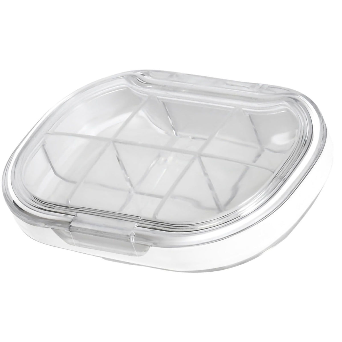 Portable Mini Pill Case Travel Dispensing Pill Organizer Household Food Grade Sealed Storage Medicine Box Big Transparent White