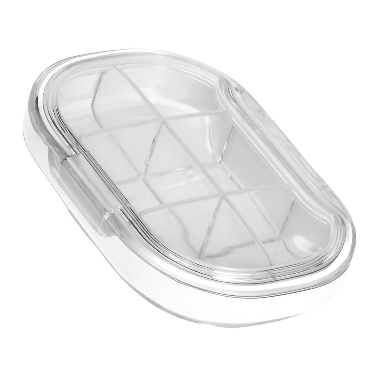 Portable Mini Pill Case Travel Dispensing Pill Organizer Household Food Grade Sealed Storage Medicine Box Big Transparent White
