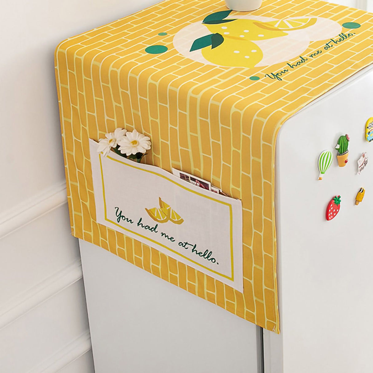 Cotton Linen Dust Protection Cover Fabric Cloth Waterproof General Cover Towel for Home Appliance GB262 45x140 Refrigerator Washing Machine
