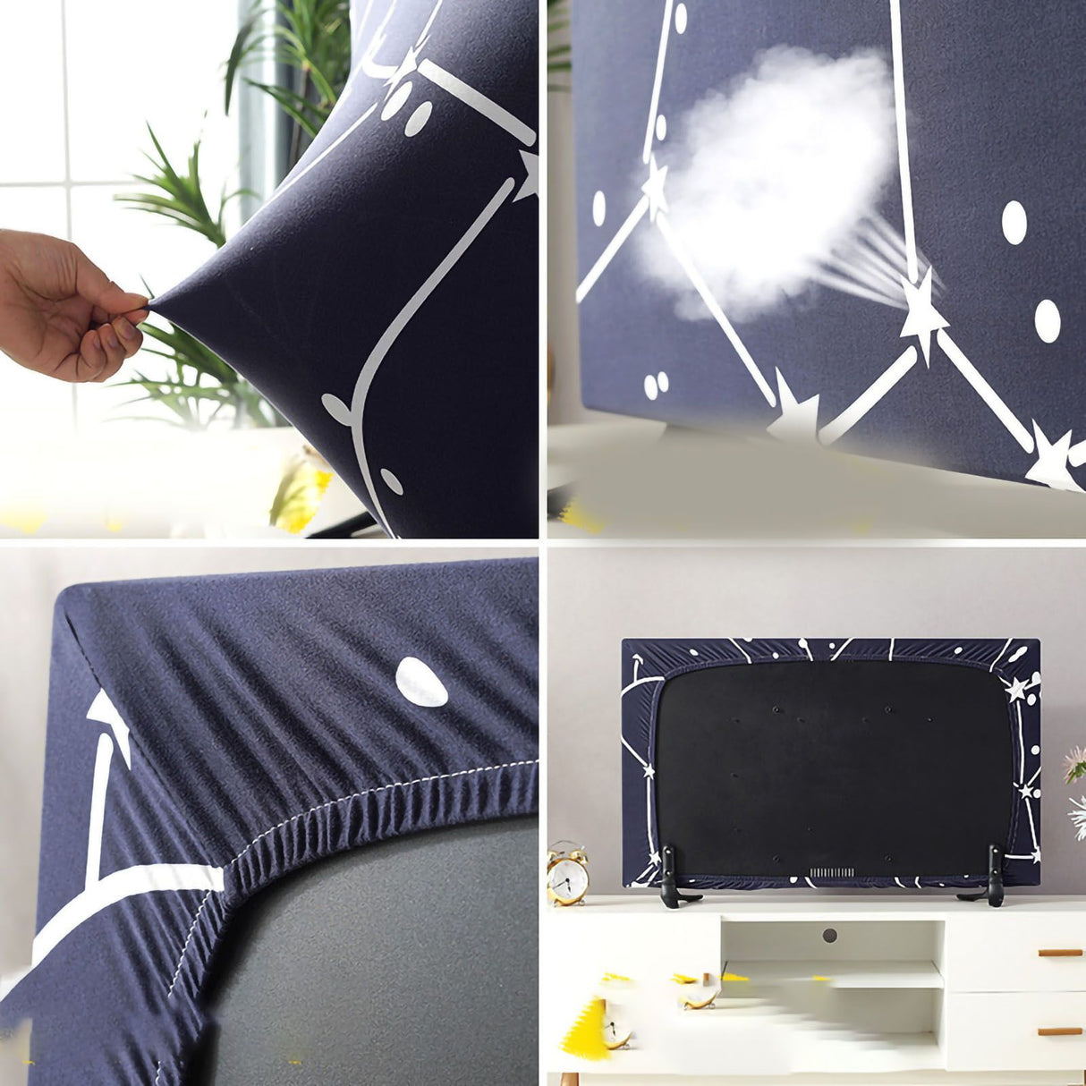 TV Cover Weatherproof Dustproof Universal Elastic Hanging Television Protector for Home Type 4 32in