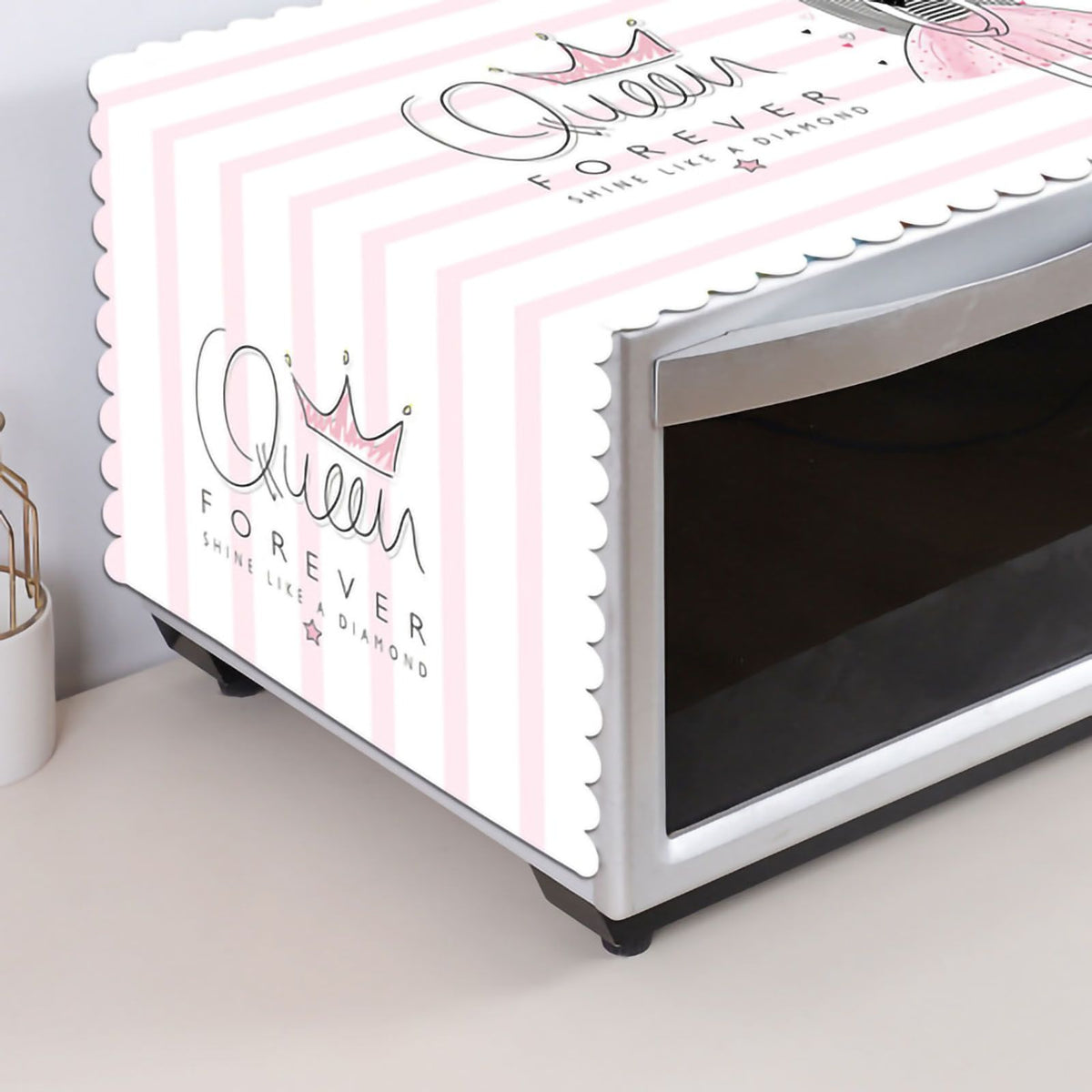 Microwave Cover Cloth Oven Cute Dust Proof Shiled Universal Oil Proof Nordic Style Simple Parts Princess 35x100cm