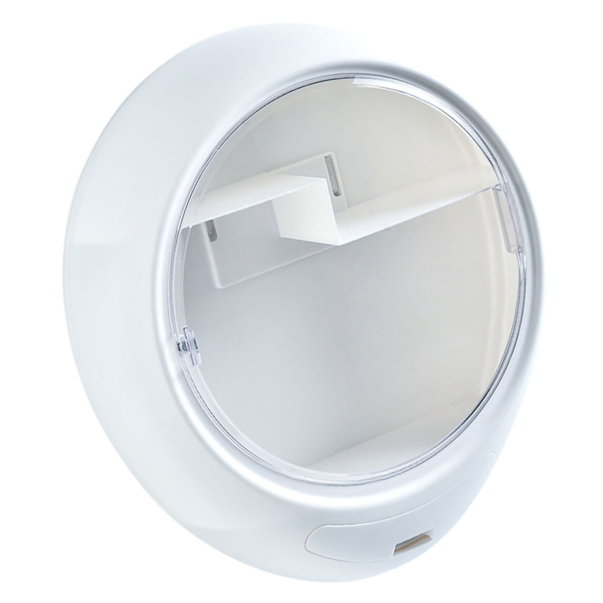 Wall Mounted Makeup Storage Box Oval Shape Waterproof Moistureproof Cosmetic Box Makeup Storage Case 02