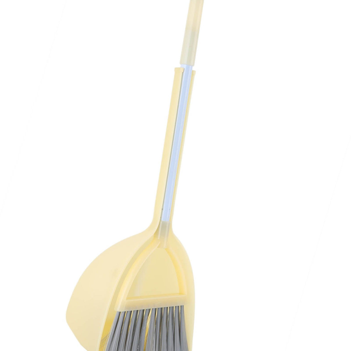 Kids Dustpan Set Soft Fur Plastic Small Broom Dustpan for Baby Kids Toys Kindergarten Yellow