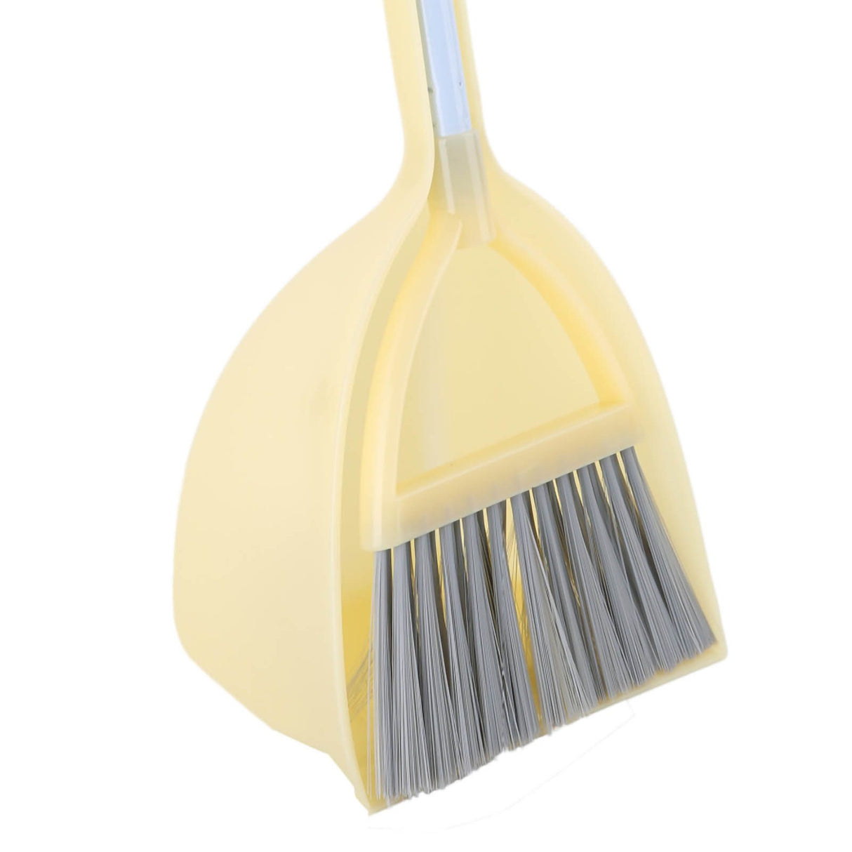 Kids Dustpan Set Soft Fur Plastic Small Broom Dustpan for Baby Kids Toys Kindergarten Yellow