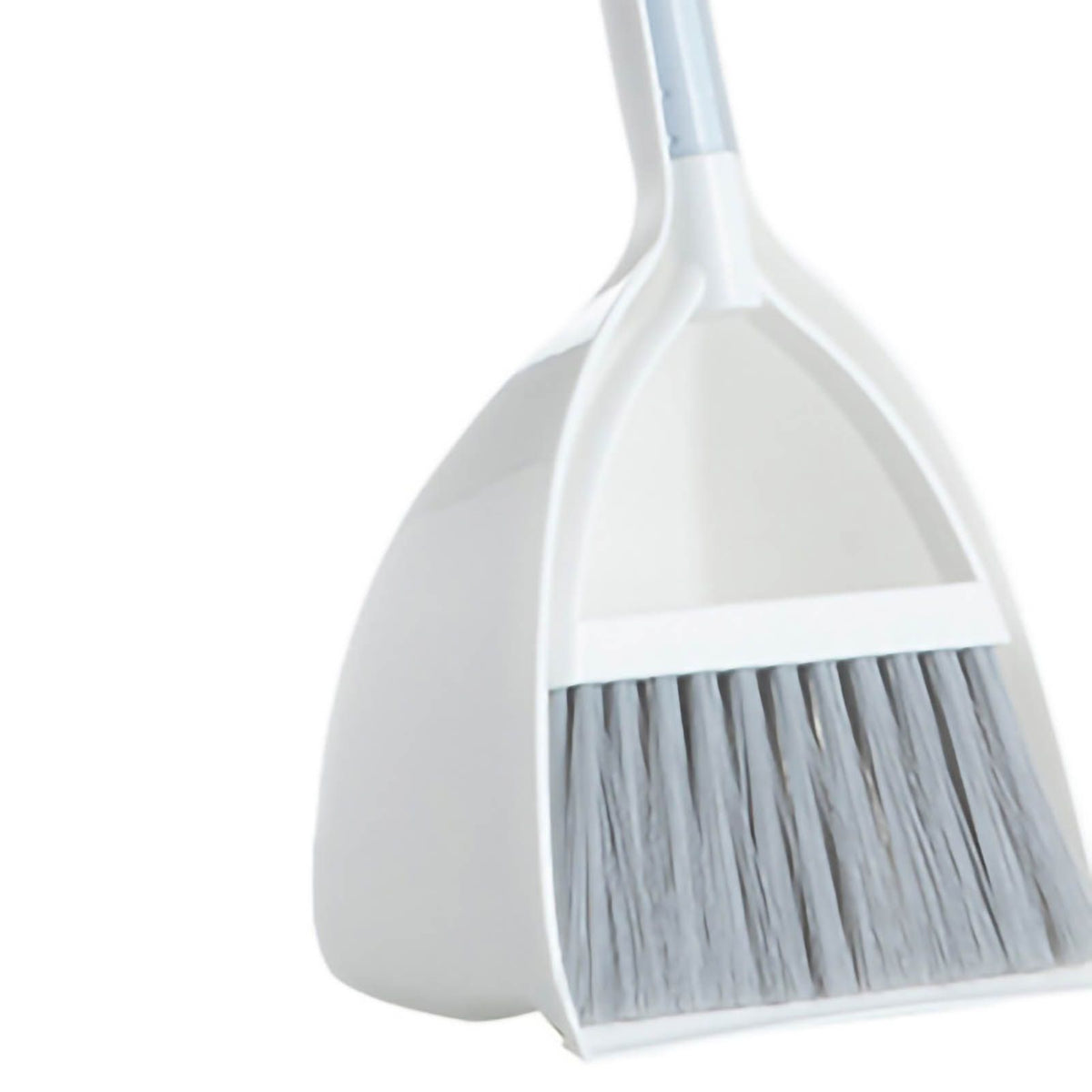 Kids Dustpan Set Soft Fur Plastic Small Broom Dustpan for Baby Kids Toys Kindergarten Gray White
