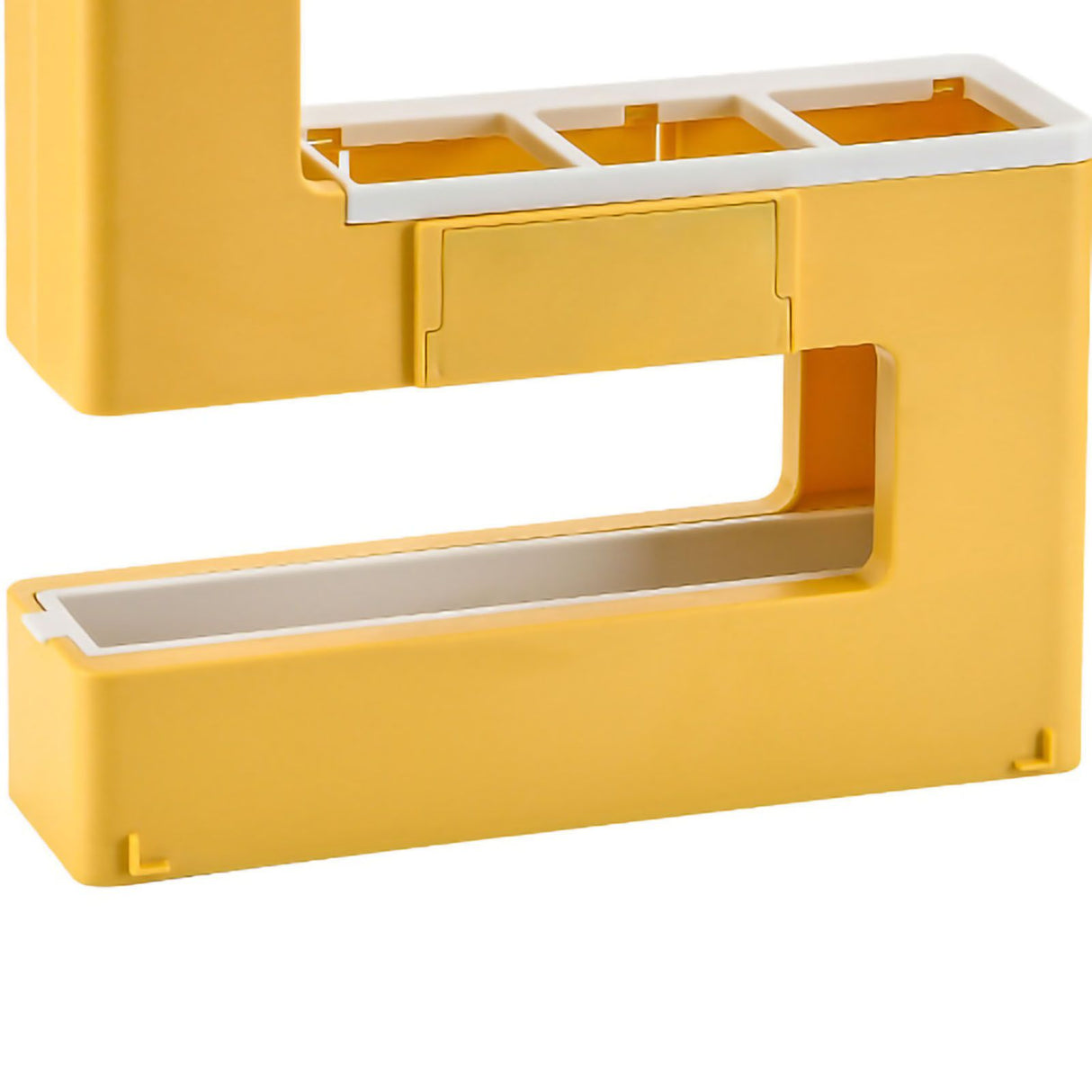 Umbrella Rack Detachable Drainable Cute Number Shape PS Material Wall Mounted Umbrella Holder for Home Yellow