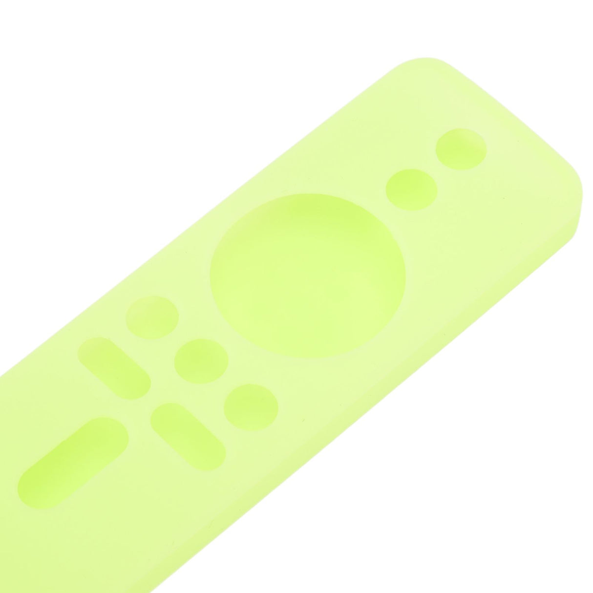 Silicone Protective Cover for Xiaomi TV Stick 4K Anti Slip Remote Control Case with Lanyard Fluorescent Green