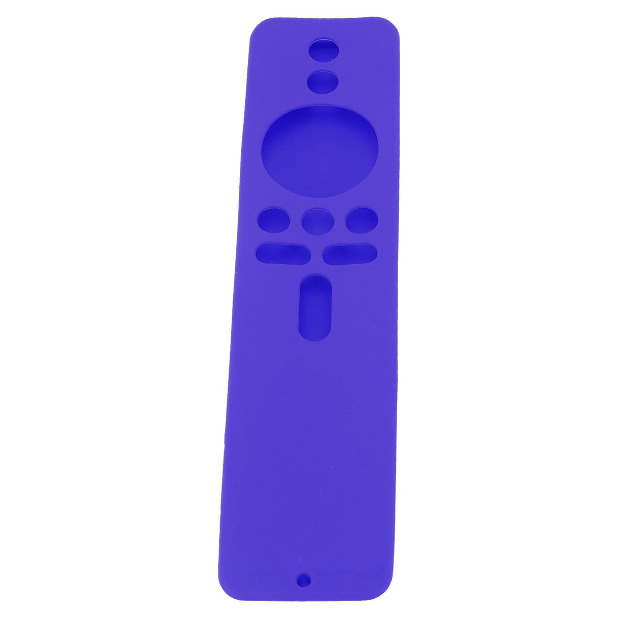 Silicone Protective Cover for Xiaomi TV Stick 4K Anti Slip Remote Control Case with Lanyard Purple