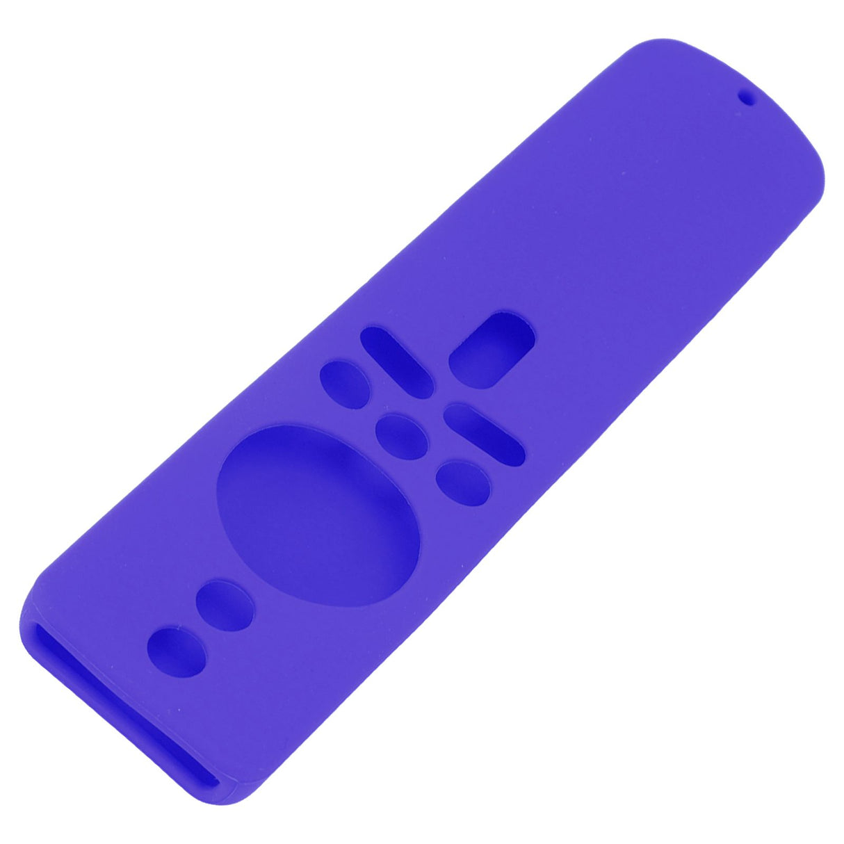 Silicone Protective Cover for Xiaomi TV Stick 4K Anti Slip Remote Control Case with Lanyard Purple