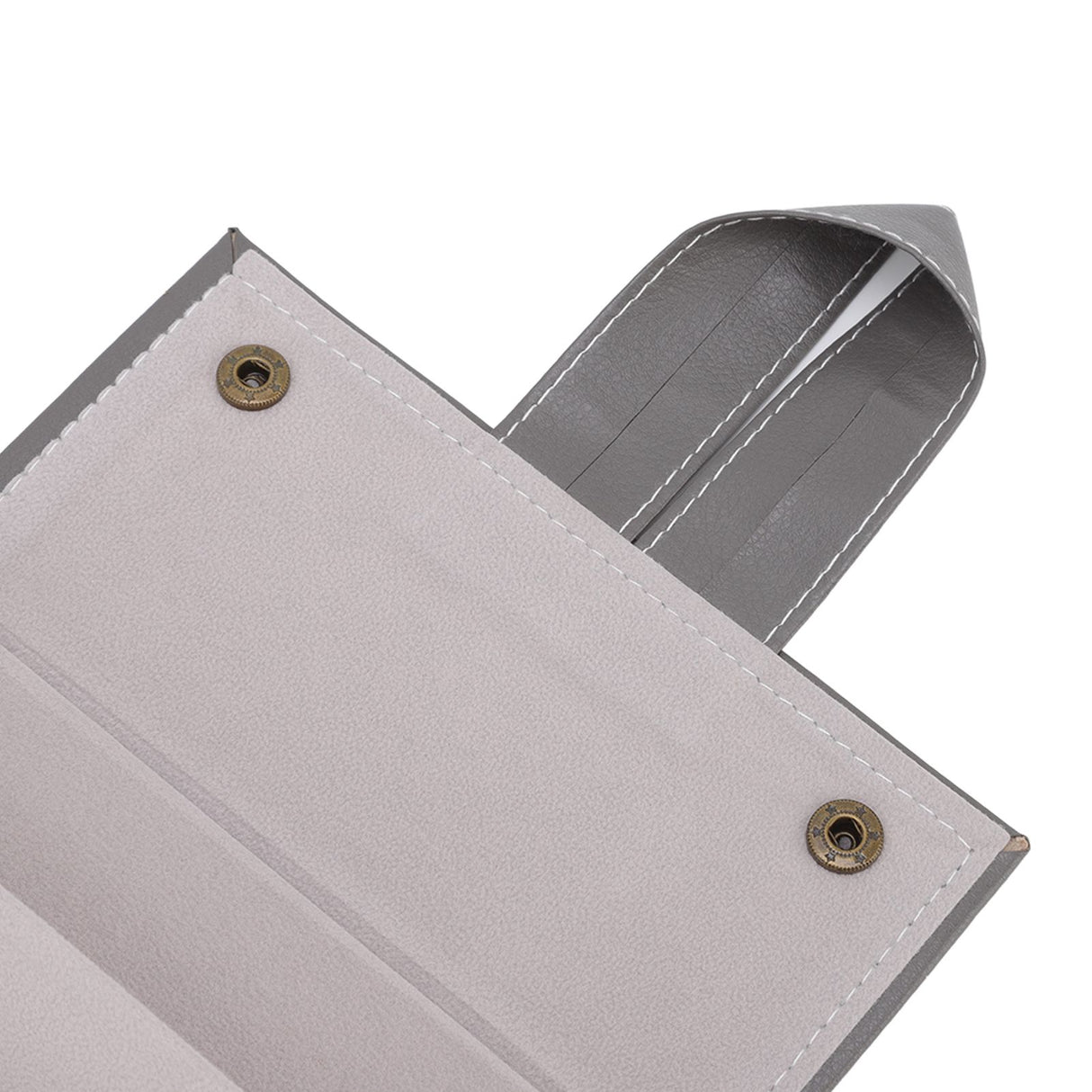 Sunglasses Organizer Case Multifunctional Multiple Slots PU Leather Travel Glasses Case Storage for Glasses Jewelry Gray