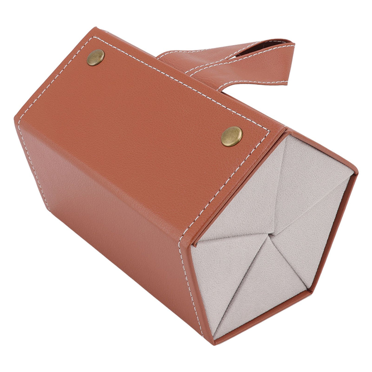 Sunglasses Organizer Case Multifunctional Multiple Slots PU Leather Travel Glasses Case Storage for Glasses Jewelry Brown
