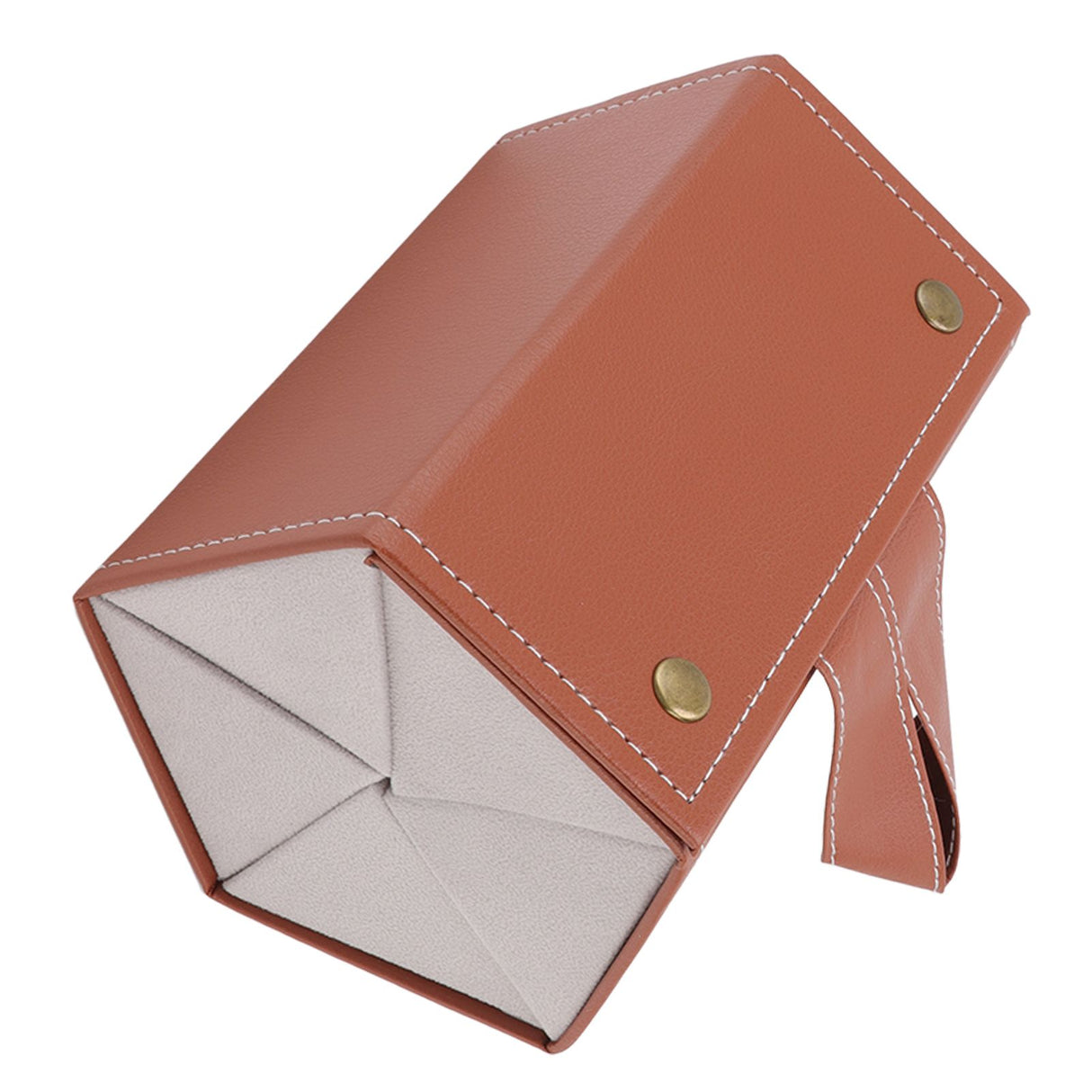 Sunglasses Organizer Case Multifunctional Multiple Slots PU Leather Travel Glasses Case Storage for Glasses Jewelry Brown
