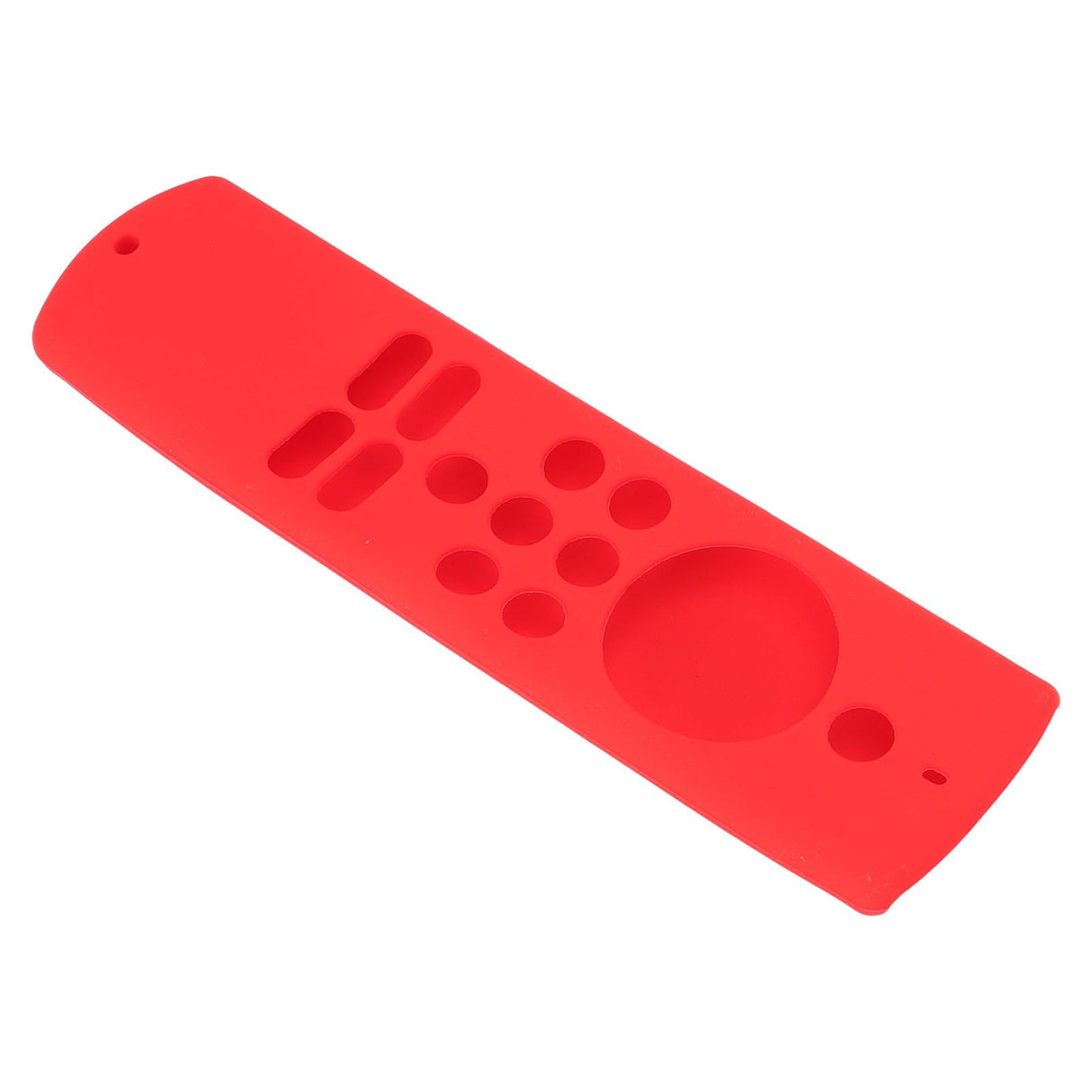 Remote Control Cover Silicone Soft Anti Slip Shockproof Protective Remote Sleeve With Lanyard for Fire TV Stick Lite Red