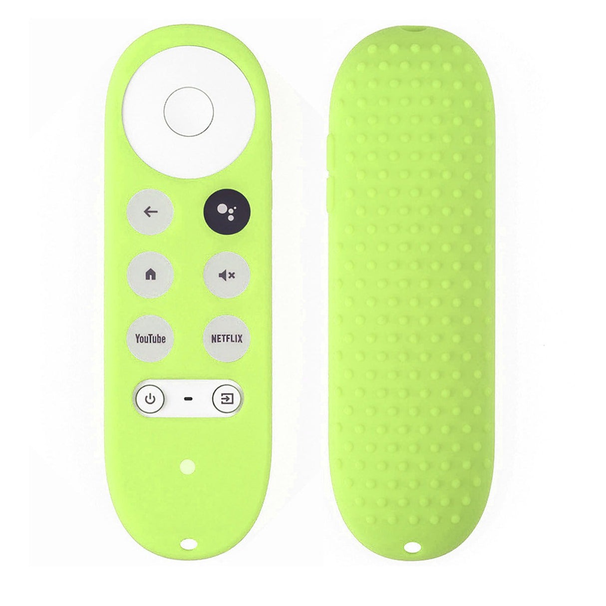 Remote Control Protective Cover Silicone Case for Chromecast with Google TV Remote Controller Fluorescent Green