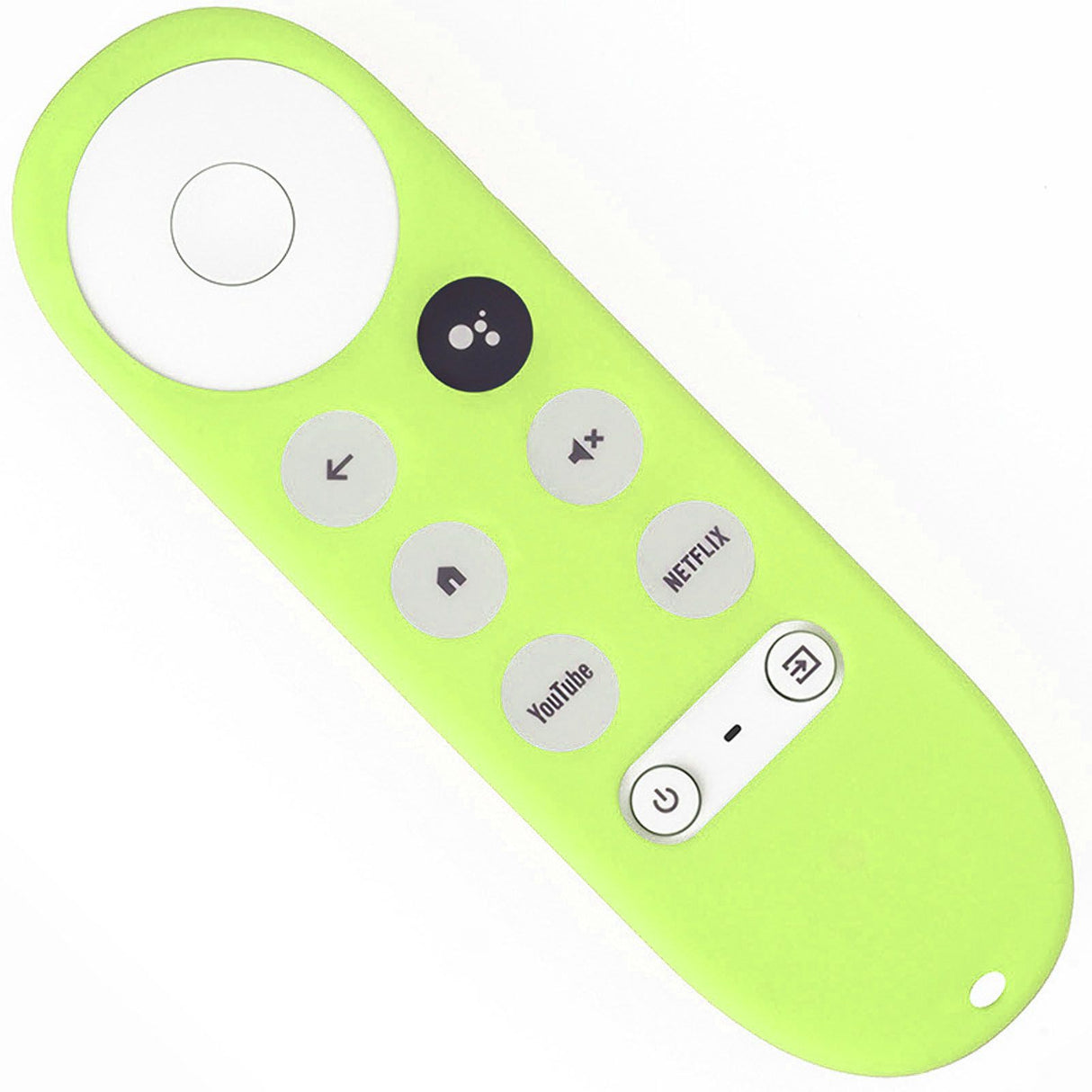 Remote Control Protective Cover Silicone Case for Chromecast with Google TV Remote Controller Fluorescent Green