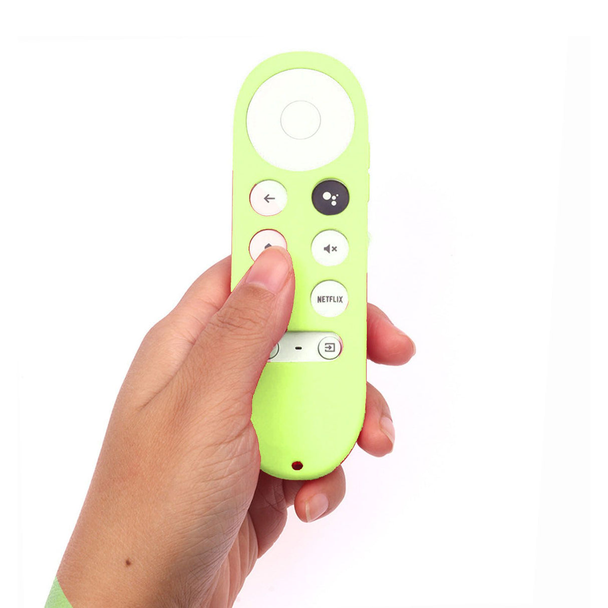Remote Control Protective Cover Silicone Case for Chromecast with Google TV Remote Controller Fluorescent Green