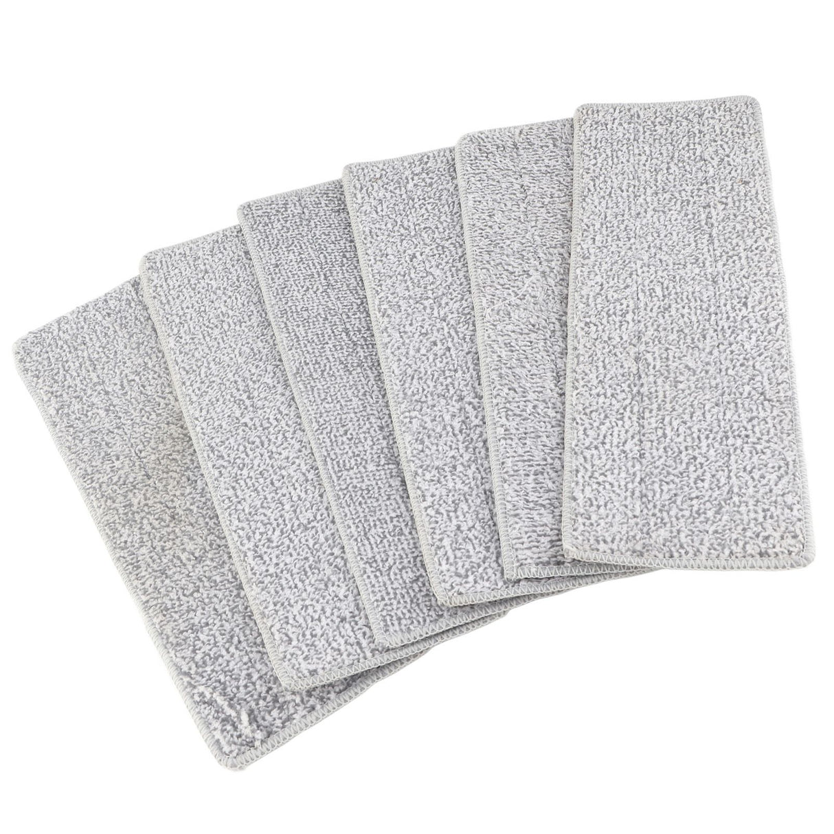 Floor Mop Dry Wet Dual Use Microfiber Free Hand Washing Flat Cleaning Tile Mop for Home Use Blue 6 Piece of Pads