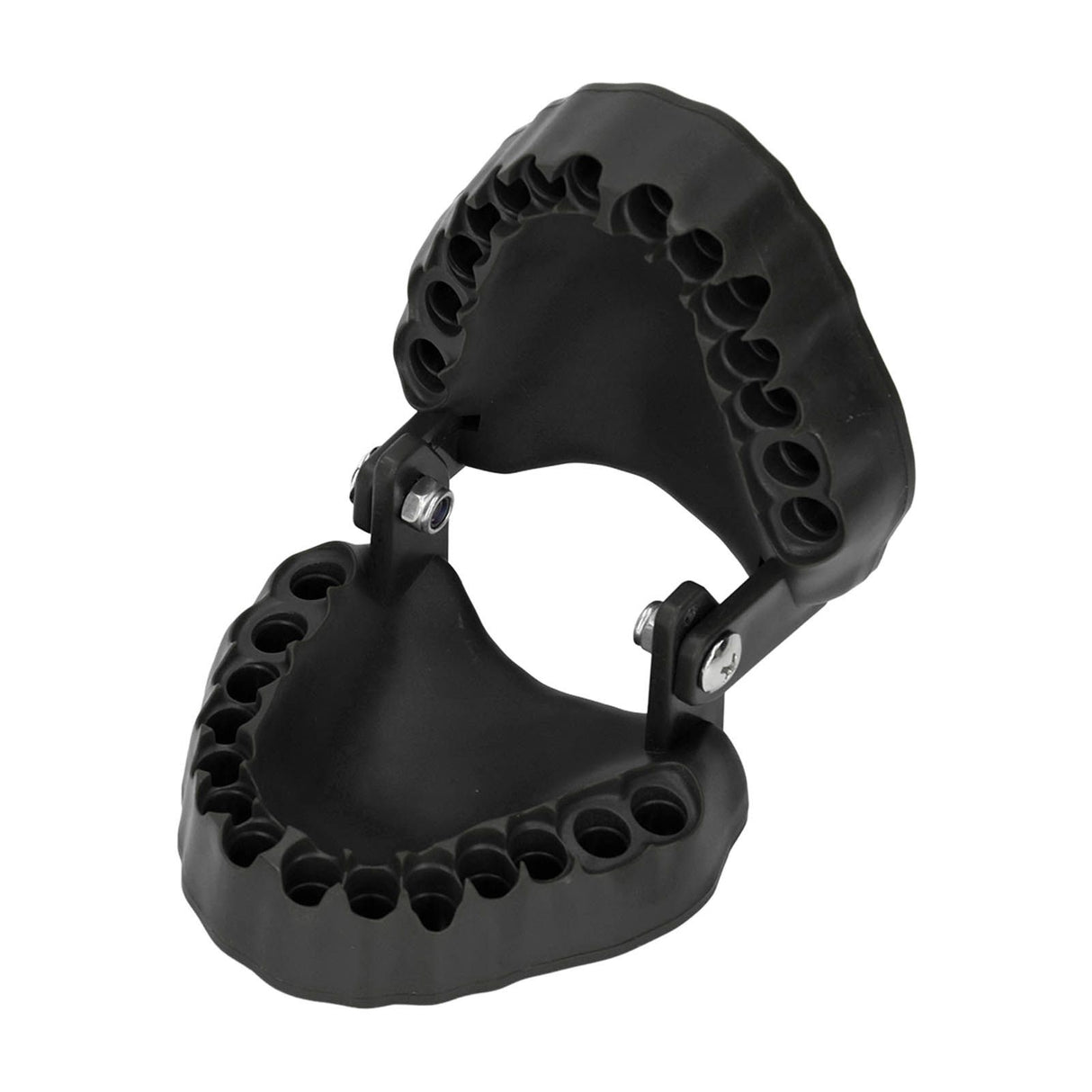 Denture Drill Bit Holder 28 Drill Bits Organizer Portable Denture Bit Holder with Magnet Black