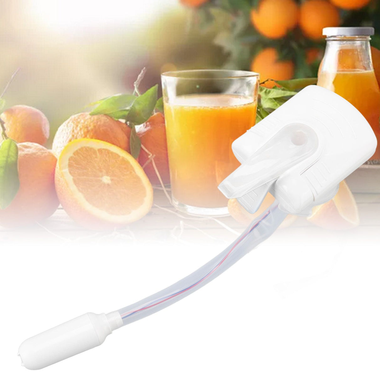 Automatic Drink Dispenser ABS Battery Powered Water Beer Dispenser for Kitchen Feast Outdoor Activities White