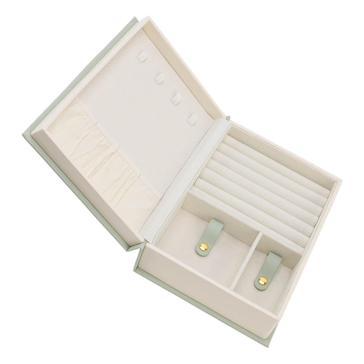 Jewellery Box Leather Jewelry Storage Case Large Capacity Portable for Earring Necklace