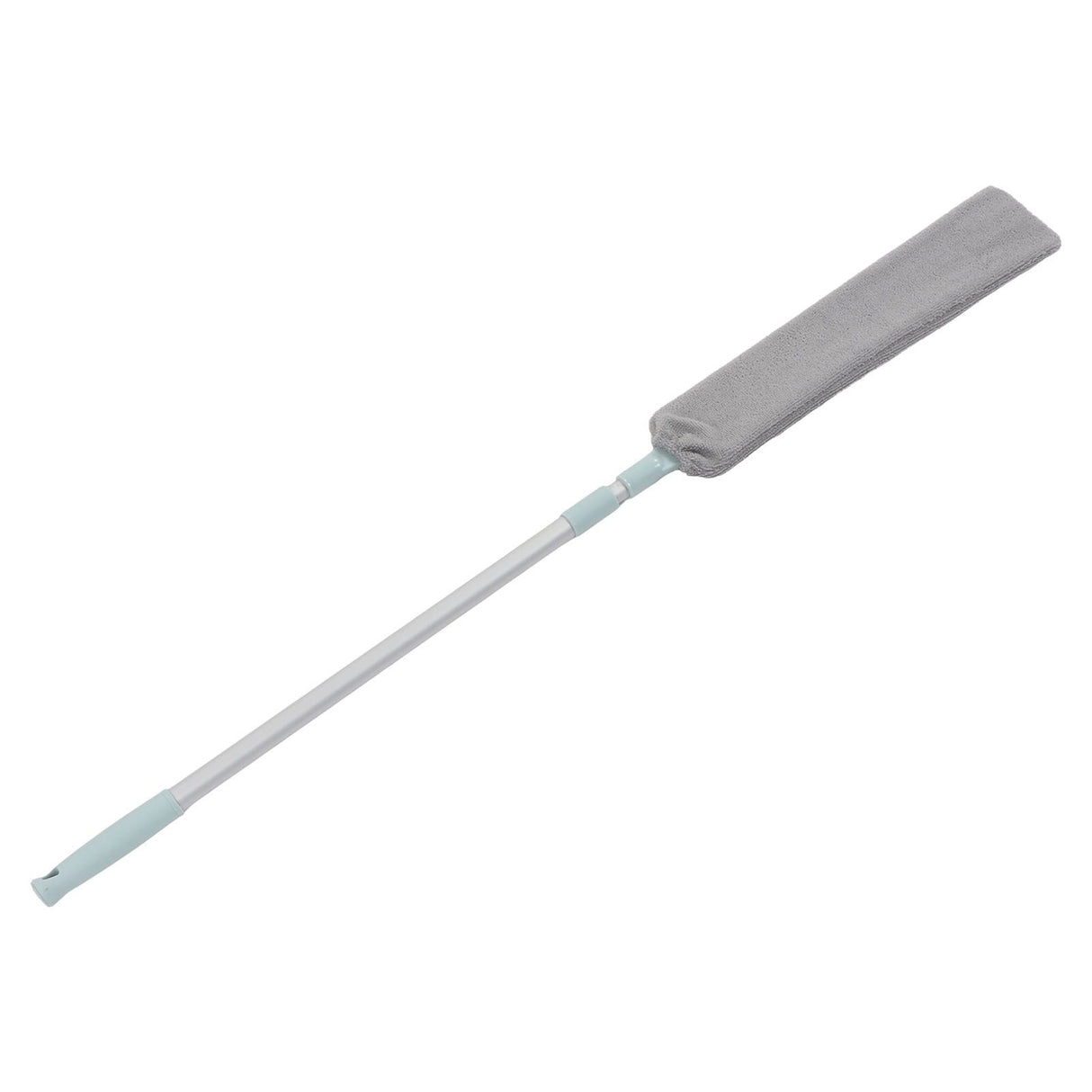 Dust Brush Aluminum Rod Long Handle 55in Extendable Elastic Opening Washable Long Flat Outline Microfiber Hand Duster