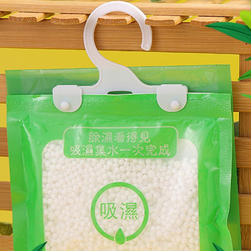 10Pcs Moisture Absorber Hanging Dehumidifier Pack Drying Desiccant for Home Closet Office 80g / 2.82oz