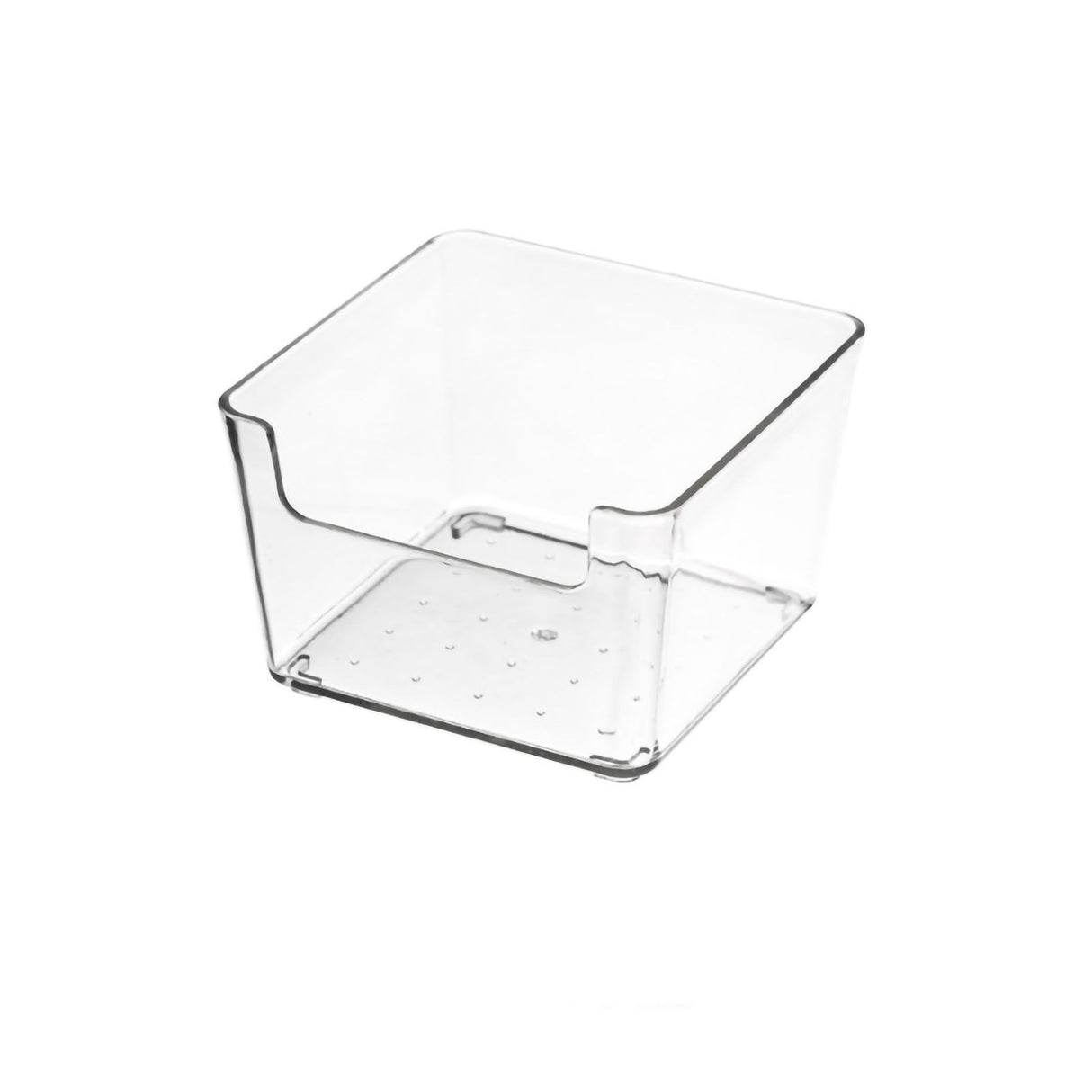 Drawer Storage Trays Durable Transparent Plastic Drawer Storage Divid Box for Kitchen Small Square Box