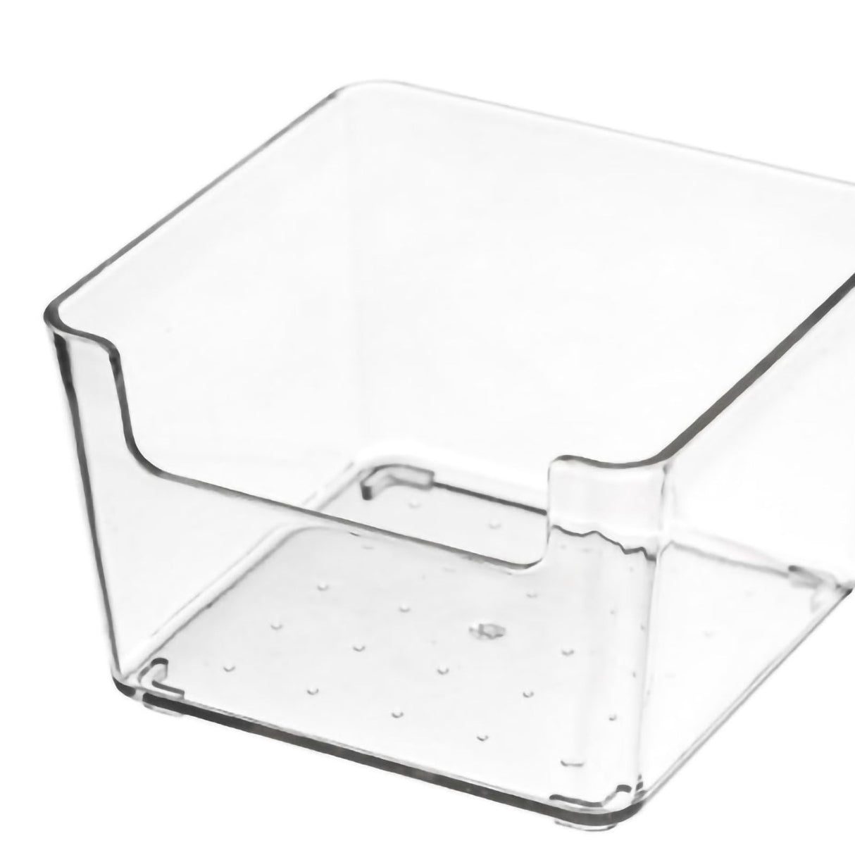 Drawer Storage Trays Durable Transparent Plastic Drawer Storage Divid Box for Kitchen Small Square Box