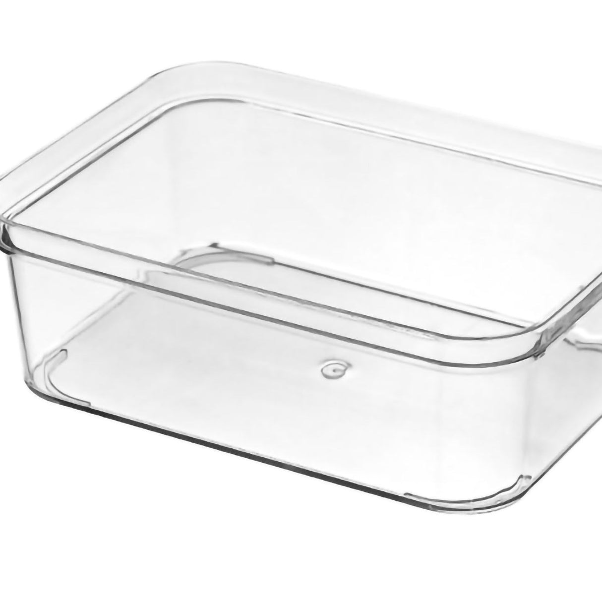 Drawer Storage Trays Durable Transparent Plastic Drawer Storage Divid Box for Kitchen Medium Square Box