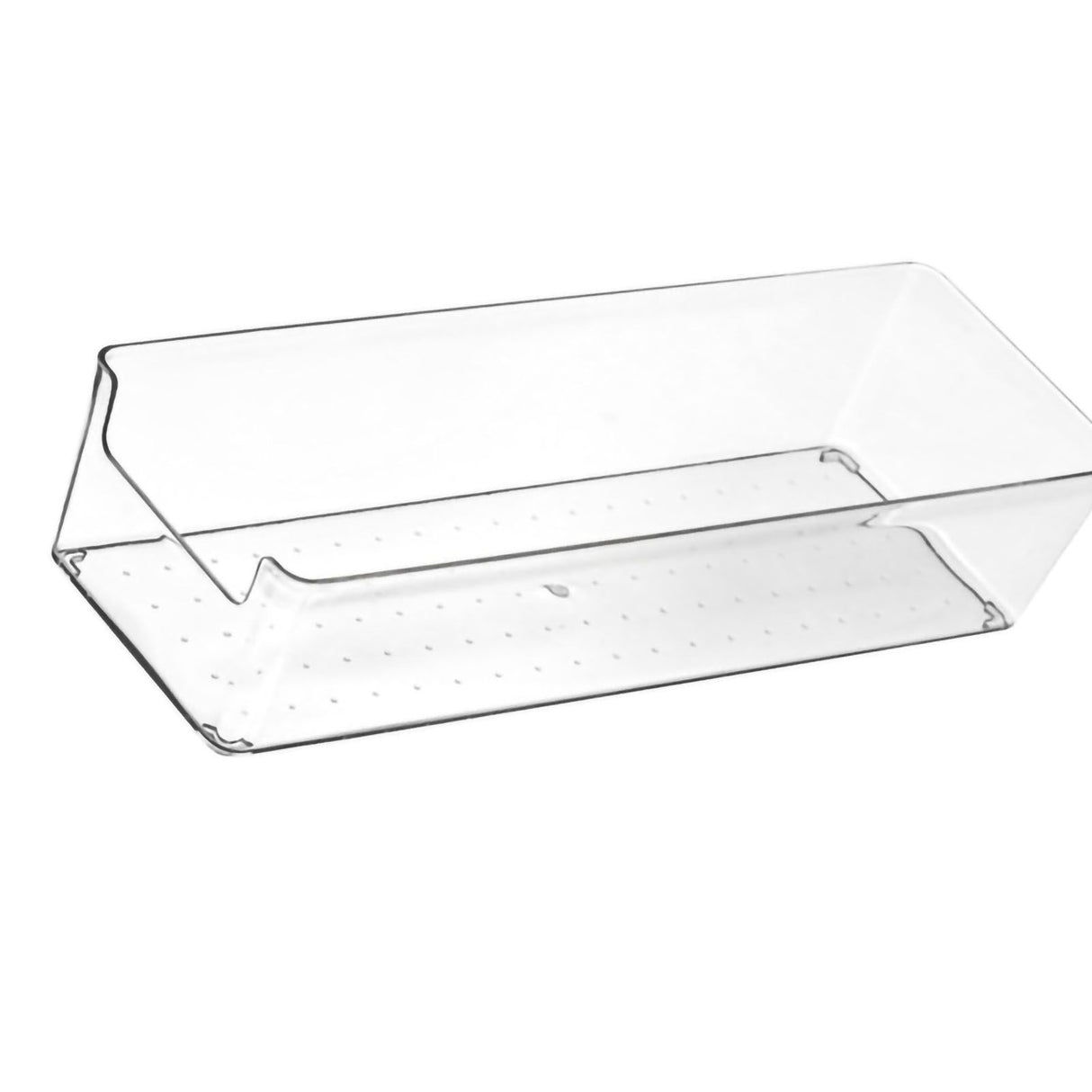 Drawer Storage Trays Durable Transparent Plastic Drawer Storage Divid Box for Kitchen Large Rectangle Box